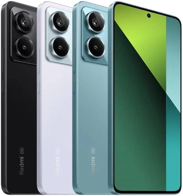گوشی موبایل شیائومی Redmi Note 13 PRO 5G + 4G LTE (حافظه داخلی 256 گیگابایت + رم 8 گیگابایت) صفحه نمایش 6.67 اینچ، دوربین سه گانه 200 مگاپیکسل (سازگار با Tmobile Mint Tello و شبکه جهانی) باندهای جهانی آنلاک + (همراه با شارژر فندکی دو پورت سریع) (رنگ آبی اقیانوسی رام جهانی)