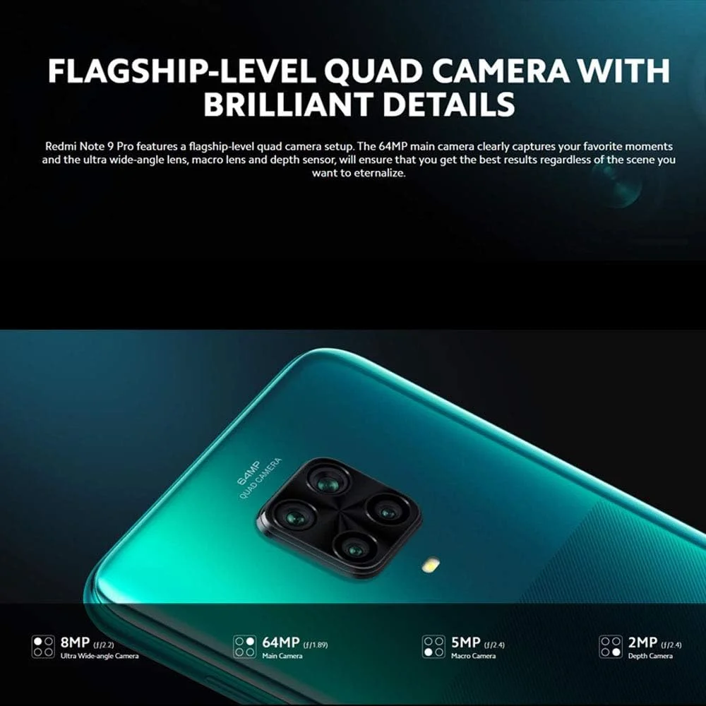 گوشی هوشمند شیائومی 27952 Redmi Note 9 Pro، دو سیم کارت، 64 گیگابایت، 6 گیگابایت رم - خاکستری بین ستاره ای