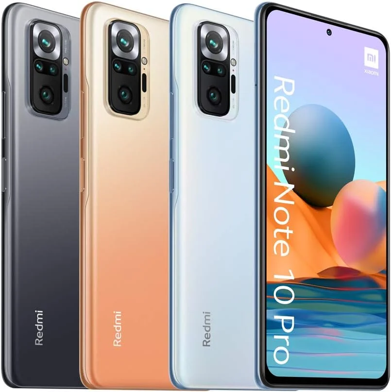 گوشی موبایل شیائومی Redmi Note 10 Pro - حافظه 128 گیگابایت + رم 6 گیگابایت، صفحه نمایش 6.67 اینچی 120 هرتز AMOLED DotDisplay، پردازنده Snapdragon 732G، دوربین چهارگانه 108 مگاپیکسلی، باتری 5020 میلی آمپر، رنگ Gradient Bronze (نسخه انگلستان + 2 سال گارانتی)