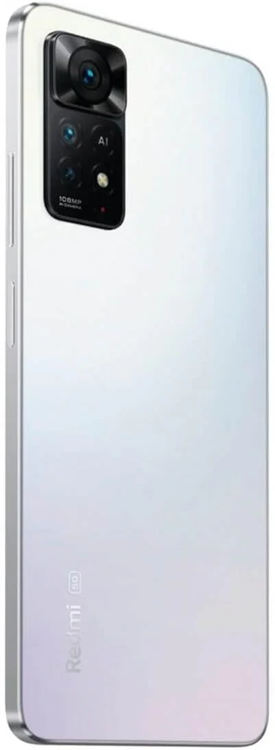 گوشی موبایل شیائومی Redmi Note 11 Pro 4G (سفید قطبی، 8 گیگابایت رم، 128 گیگابایت حافظه) - نمایشگر 120 هرتز FHD+ AMOLED DotDisplay | دوربین 108 مگاپیکسلی با دوربین ماکرو 2 مگاپیکسلی
