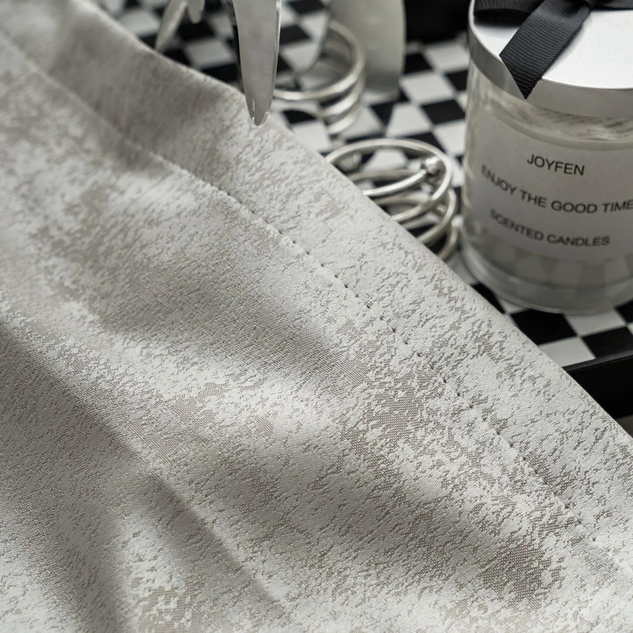 پرده های بلک اوت 2 تکه، تاریک کننده اتاق برای خواب بهتر، کرم، ارتفاع 300x عرض 270 سانتی متر، دارای قلاب پرده های بلک اوت 2 تکه، تاریک کننده اتاق برای خواب بهتر، کرم، ارتفاع 300x عرض 270 سانتی متر، دارای قلاب