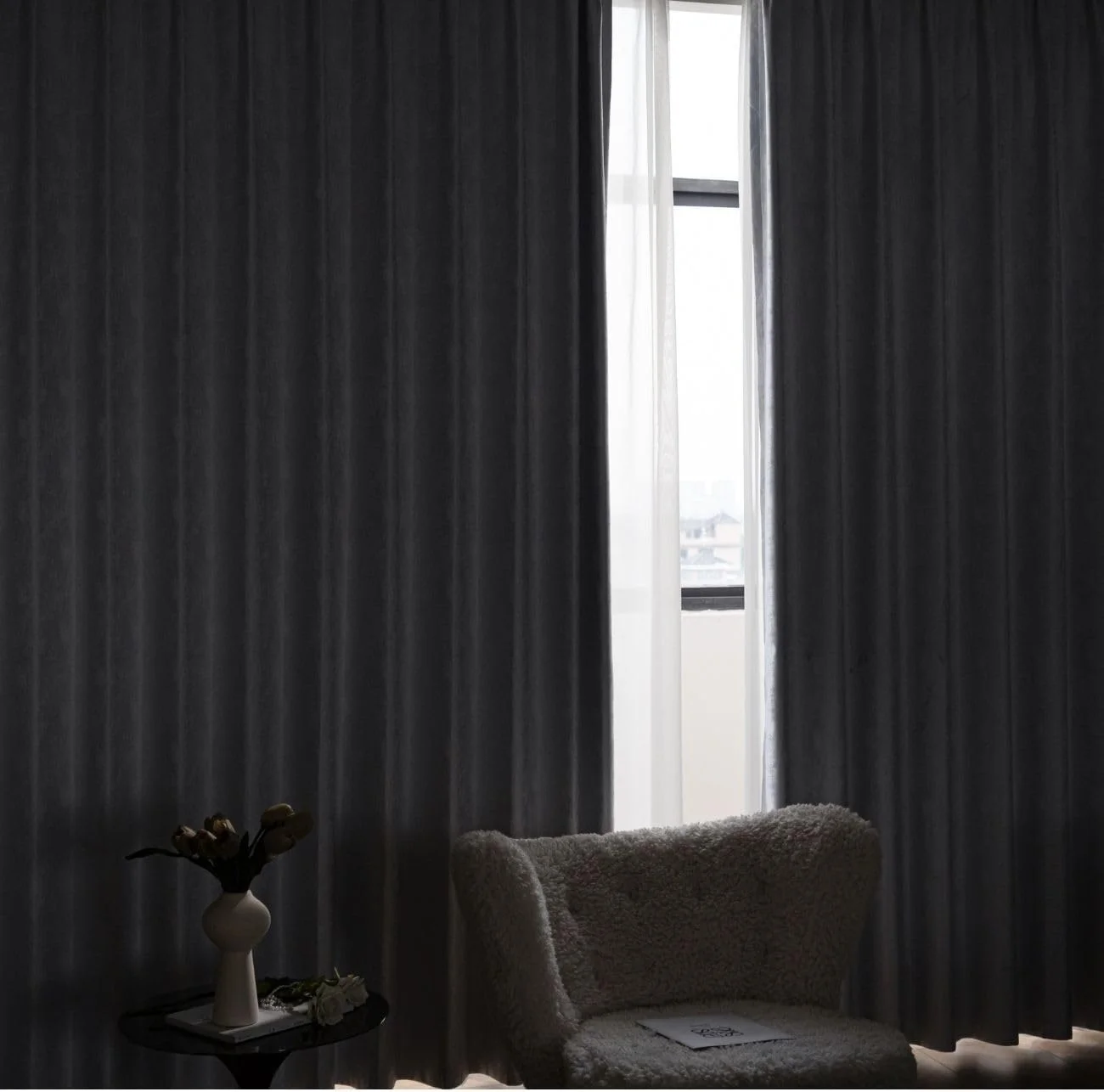 پرده های بلک اوت 2 تکه، تاریک کننده اتاق برای خواب بهتر، کرم، ارتفاع 300x عرض 270 سانتی متر، دارای قلاب پرده های بلک اوت 2 تکه، تاریک کننده اتاق برای خواب بهتر، کرم، ارتفاع 300x عرض 270 سانتی متر، دارای قلاب