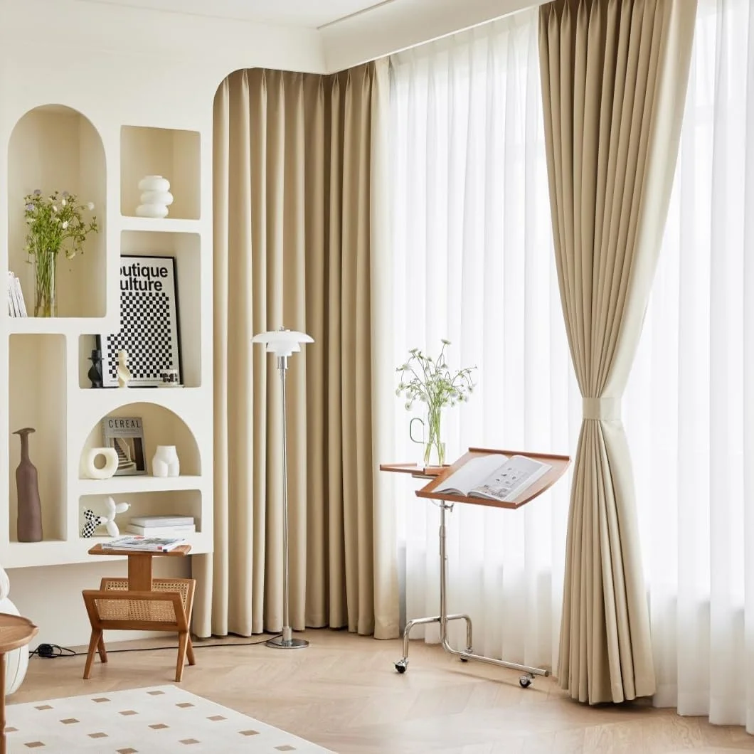 پنل های پرده سایه، پرده های خاموشی برای اتاق خواب، پرده های حرارتی با حلقه های فلزی، پرده های مسدود کننده نور و تاریک کننده اتاق، پرده های پنجره ای برای اتاق نشیمن (2 پنل، عرض 180 x طول 270، بژ) پنل های پرده سایه، پرده های خاموشی برای اتاق خواب، پرده های حرارتی با حلقه های فلزی، پرده های مسدود کننده نور و تاریک کننده اتاق، پرده های پنجره ای برای اتاق نشیمن (2 پنل، عرض 180 x طول 270، بژ)