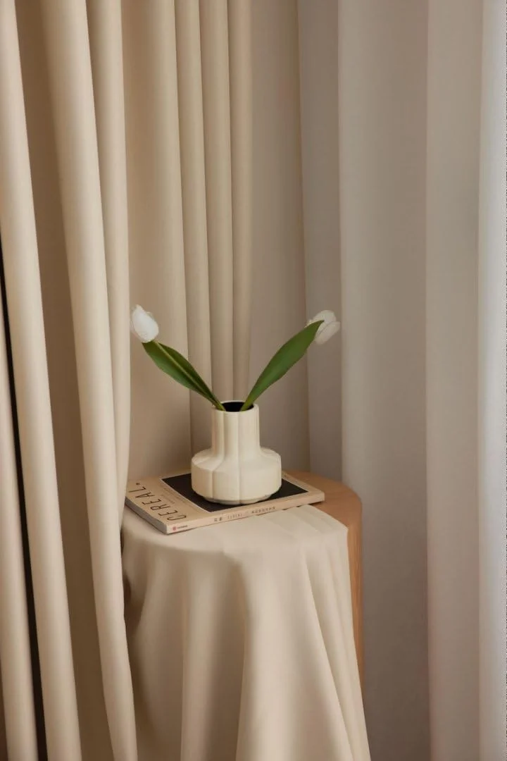 پنل های پرده سایه، پرده های خاموشی برای اتاق خواب، پرده های حرارتی با حلقه های فلزی، پرده های مسدود کننده نور و تاریک کننده اتاق، پرده های پنجره ای برای اتاق نشیمن (2 پنل، عرض 180 x طول 270، بژ)