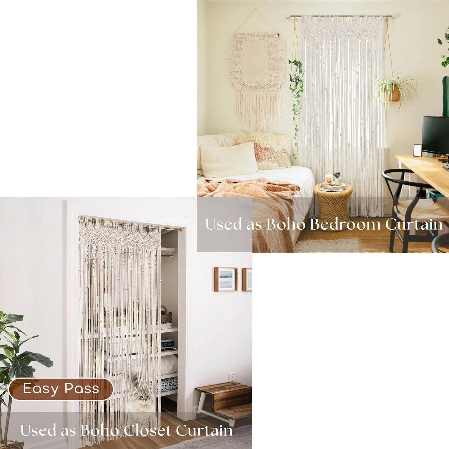 پرده مهره ای برای ورودی در، پرده مهره ای آویز برای ورودی در، پرده های حریم خصوصی برای پنجره در، پرده برای کمد باز، دکوراسیون اتاق بوهمی، تقسیم کننده اتاق آویز دیواری مکرومه سقفی، طول 80 اینچ پرده مهره ای برای ورودی در، پرده مهره ای آویز برای ورودی در، پرده های حریم خصوصی برای پنجره در، پرده برای کمد باز، دکوراسیون اتاق بوهمی، تقسیم کننده اتاق آویز دیواری مکرومه سقفی، طول 80 اینچ