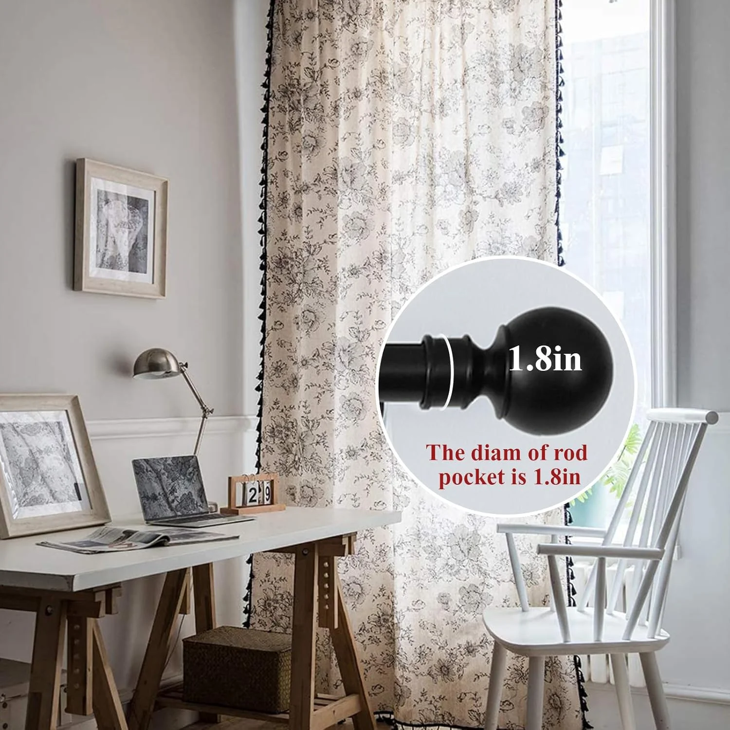 پرده های بوهمی برای اتاق نشیمن طرح گلدار فرانسوی، طول 160 سانتی متر، پانل پرده پنجره روستایی برای اتاق خواب، شیک و فرسوده، نیمه سایه انداز، ترکیب پنبه و کتان، پرده تویل، 1 عدد پرده های بوهمی برای اتاق نشیمن طرح گلدار فرانسوی، طول 160 سانتی متر، پانل پرده پنجره روستایی برای اتاق خواب، شیک و فرسوده، نیمه سایه انداز، ترکیب پنبه و کتان، پرده تویل، 1 عدد