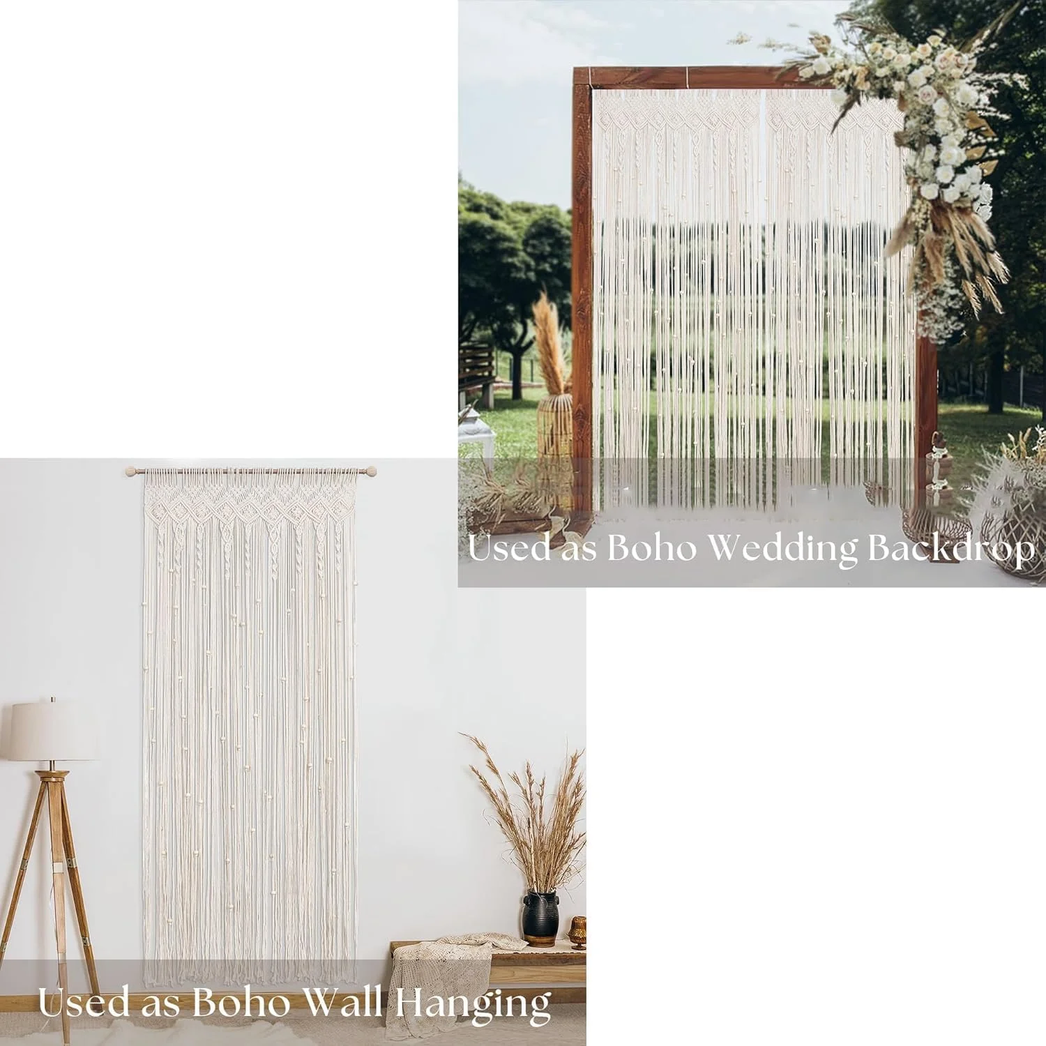 پرده مهره ای برای ورودی در، پرده مهره ای آویز برای ورودی در، پرده های حریم خصوصی برای پنجره در، پرده برای کمد باز، دکوراسیون اتاق بوهمی، تقسیم کننده اتاق آویز دیواری مکرومه سقفی، طول 80 اینچ پرده مهره ای برای ورودی در، پرده مهره ای آویز برای ورودی در، پرده های حریم خصوصی برای پنجره در، پرده برای کمد باز، دکوراسیون اتاق بوهمی، تقسیم کننده اتاق آویز دیواری مکرومه سقفی، طول 80 اینچ