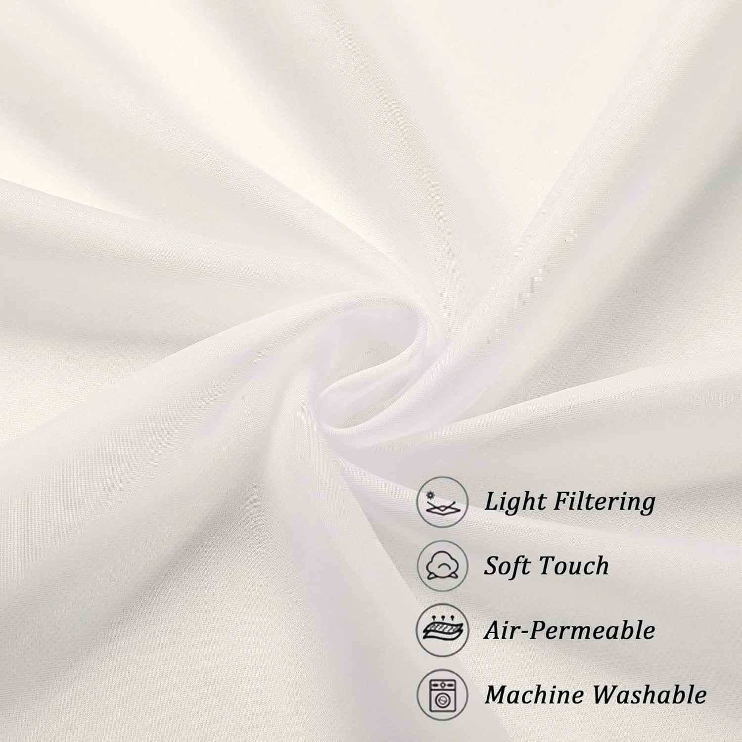 پرده های حریر بلند عاجی Chyhomenyc، طول 274 سانتی متر، 2 عدد، پرده های نازک با جیب میله ای، مناسب برای هتل/عروسی/مهمانی/اتاق خواب/سایبان، 106Wx274L سانتی متر، طول 2.7 متر پرده های حریر بلند عاجی Chyhomenyc، طول 274 سانتی متر، 2 عدد، پرده های نازک با جیب میله ای، مناسب برای هتل/عروسی/مهمانی/اتاق خواب/سایبان، 106Wx274L سانتی متر، طول 2.7 متر