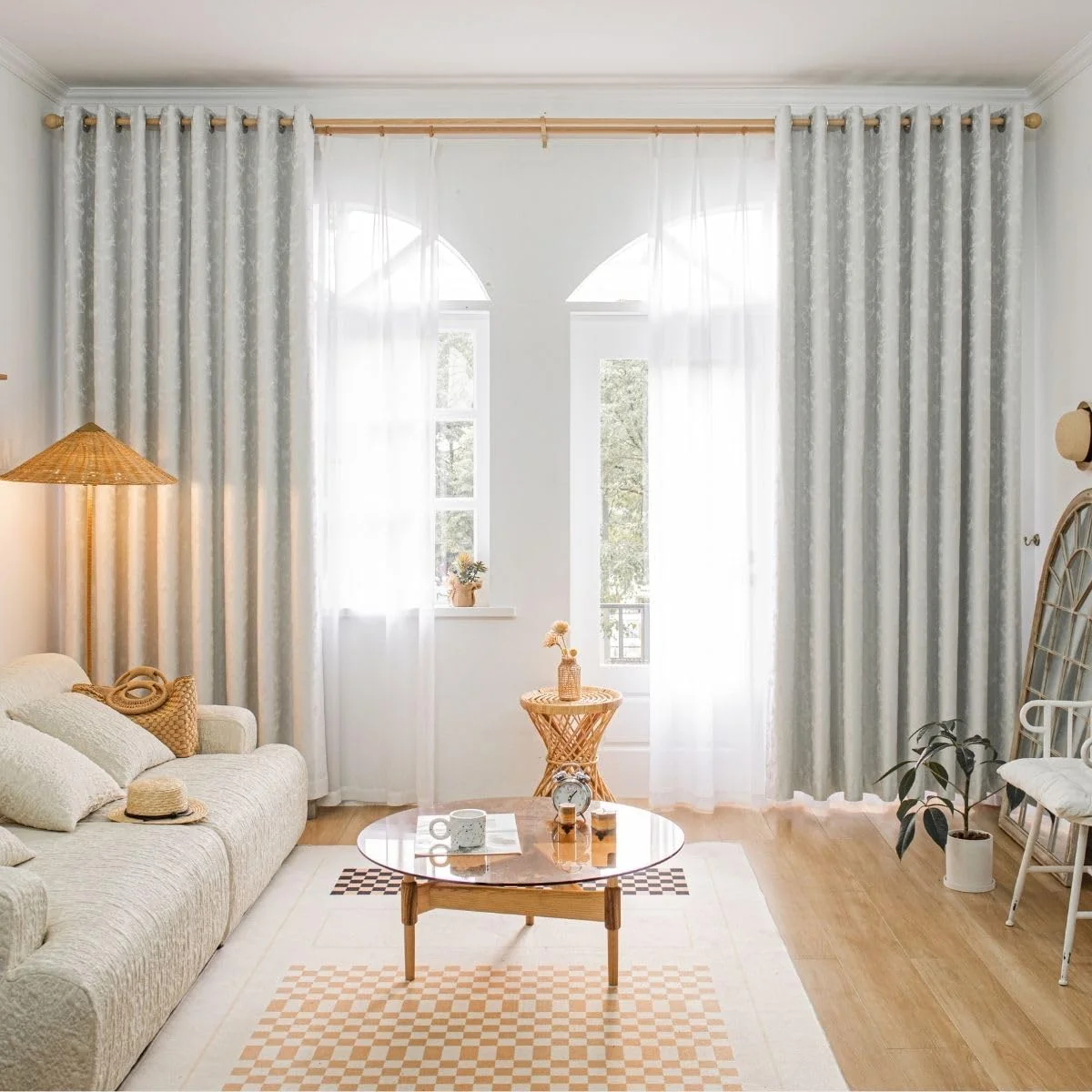 پرده های بلک اوت برای اتاق خواب و هتل، 2 عدد، سفید، طول 250x عرض 135 سانتی متر، دارای قلاب پرده های بلک اوت برای اتاق خواب و هتل، 2 عدد، سفید، طول 250x عرض 135 سانتی متر، دارای قلاب