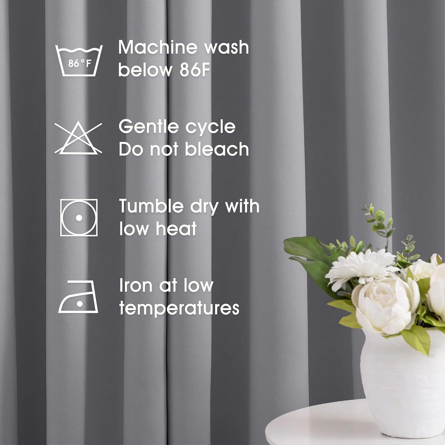 پرده های خاموشی خاکستری روشن HOMEIDEAS، ابعاد 52 در 63 اینچ، مناسب اتاق خواب، ست 2 پنلی، پرده/دریچه های تاریک کننده اتاق، پرده های حرارتی با حلقه های فلزی مسدود کننده نور برای اتاق نشیمن پرده های خاموشی خاکستری روشن HOMEIDEAS، ابعاد 52 در 63 اینچ، مناسب اتاق خواب، ست 2 پنلی، پرده/دریچه های تاریک کننده اتاق، پرده های حرارتی با حلقه های فلزی مسدود کننده نور برای اتاق نشیمن