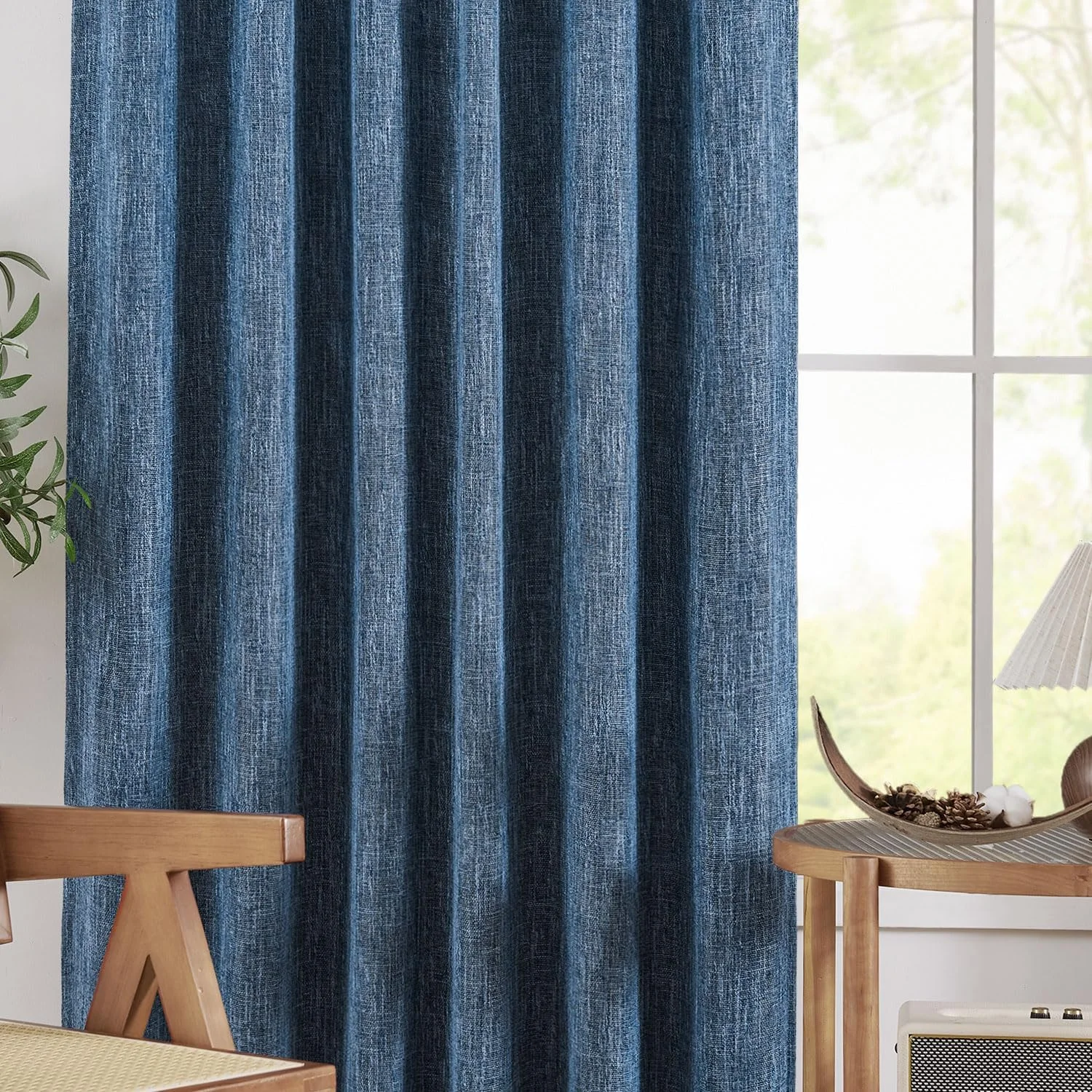 پرده های طرح گونی JINCHAN، طول 213 سانتی متر، پرده بافت دار برای اتاق نشیمن، پرده های فیلتر کننده نور، پرده های خانه روستایی، پرده های جیبی میله ای برای اتاق خواب، 2 پنل، پرده های آبی پرده های طرح گونی JINCHAN، طول 213 سانتی متر، پرده بافت دار برای اتاق نشیمن، پرده های فیلتر کننده نور، پرده های خانه روستایی، پرده های جیبی میله ای برای اتاق خواب، 2 پنل، پرده های آبی