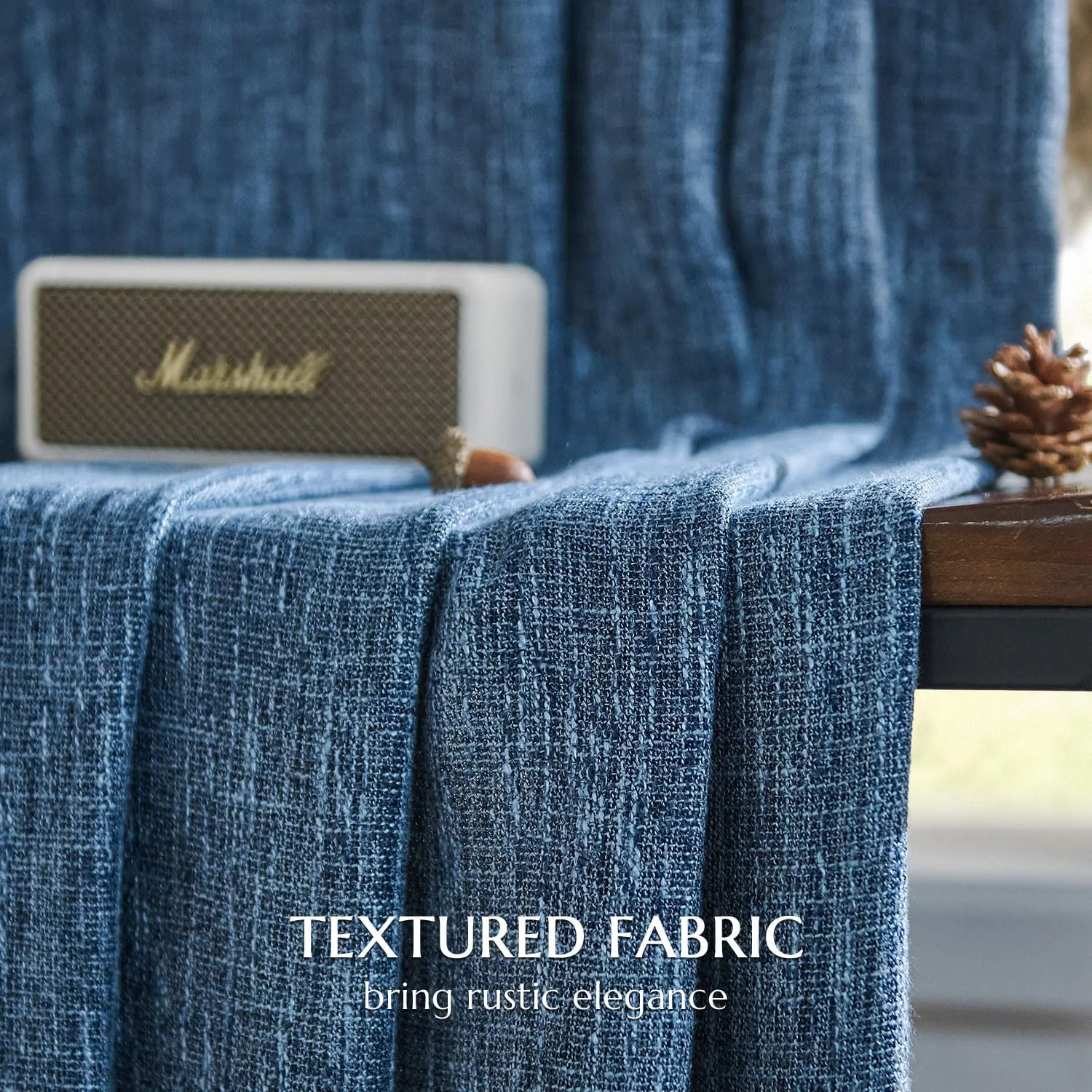 پرده های طرح گونی JINCHAN، طول 213 سانتی متر، پرده بافت دار برای اتاق نشیمن، پرده های فیلتر کننده نور، پرده های خانه روستایی، پرده های جیبی میله ای برای اتاق خواب، 2 پنل، پرده های آبی پرده های طرح گونی JINCHAN، طول 213 سانتی متر، پرده بافت دار برای اتاق نشیمن، پرده های فیلتر کننده نور، پرده های خانه روستایی، پرده های جیبی میله ای برای اتاق خواب، 2 پنل، پرده های آبی