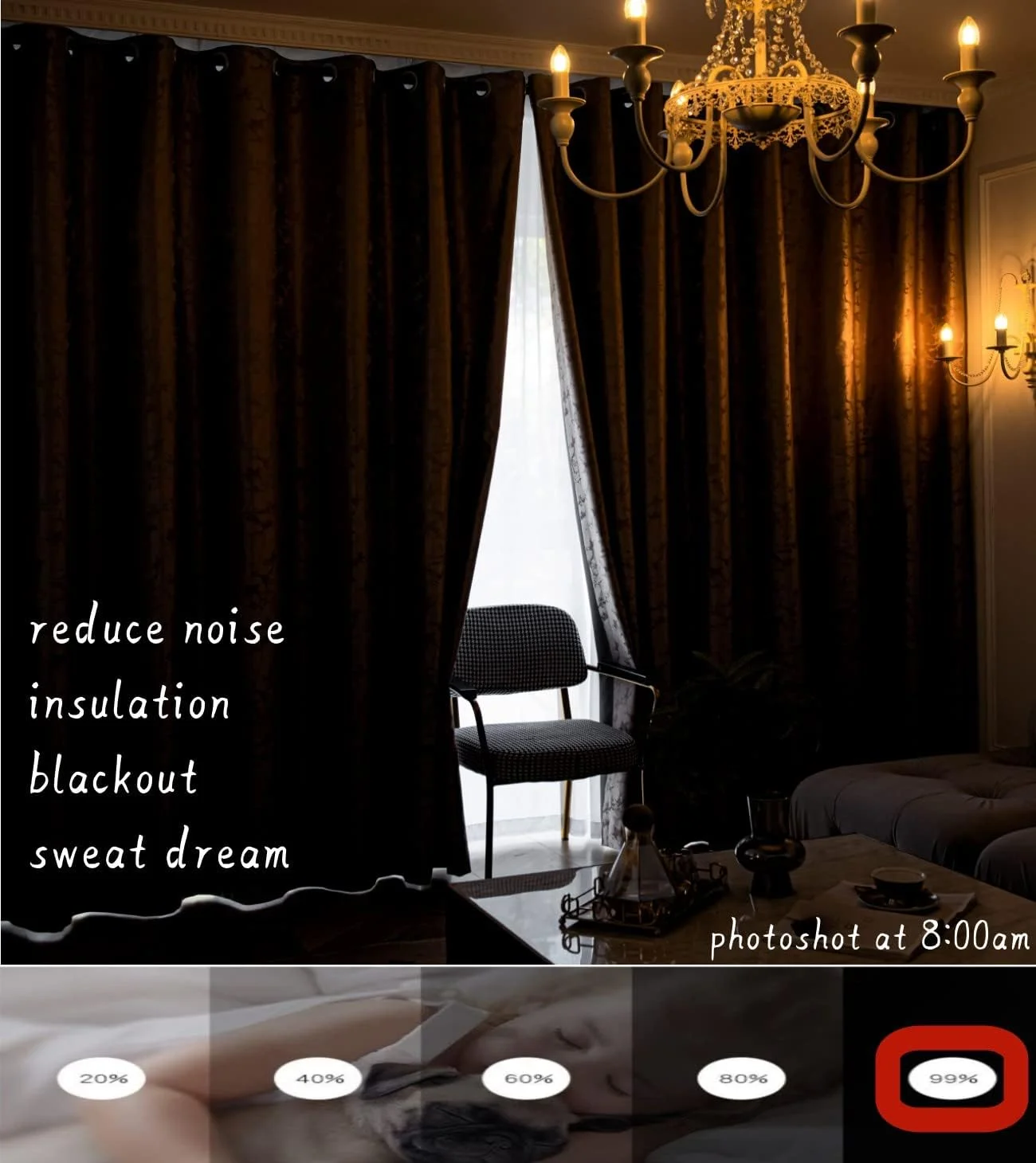 پنل های پرده مسدود کننده نور KVLDEC - 2 عدد پرده خاموشی برای اتاق مطالعه، اتاق خواب و اتاق نشیمن (عرض 150 x طول 270 سانتی متر، قهوه ای) پنل های پرده مسدود کننده نور KVLDEC - 2 عدد پرده خاموشی برای اتاق مطالعه، اتاق خواب و اتاق نشیمن (عرض 150 x طول 270 سانتی متر، قهوه ای)