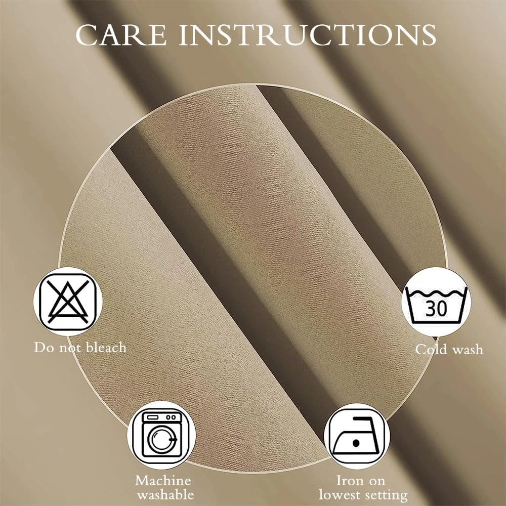 پرده های ضخیم و مات کننده JZS، دو عدد مناسب اتاق خواب و نشیمن، پرده های بالایی برای پنجره اتاق خواب و نشیمن (بژ، 100x130 سانتی متر) پرده های ضخیم و مات کننده JZS، دو عدد مناسب اتاق خواب و نشیمن، پرده های بالایی برای پنجره اتاق خواب و نشیمن (بژ، 100x130 سانتی متر)