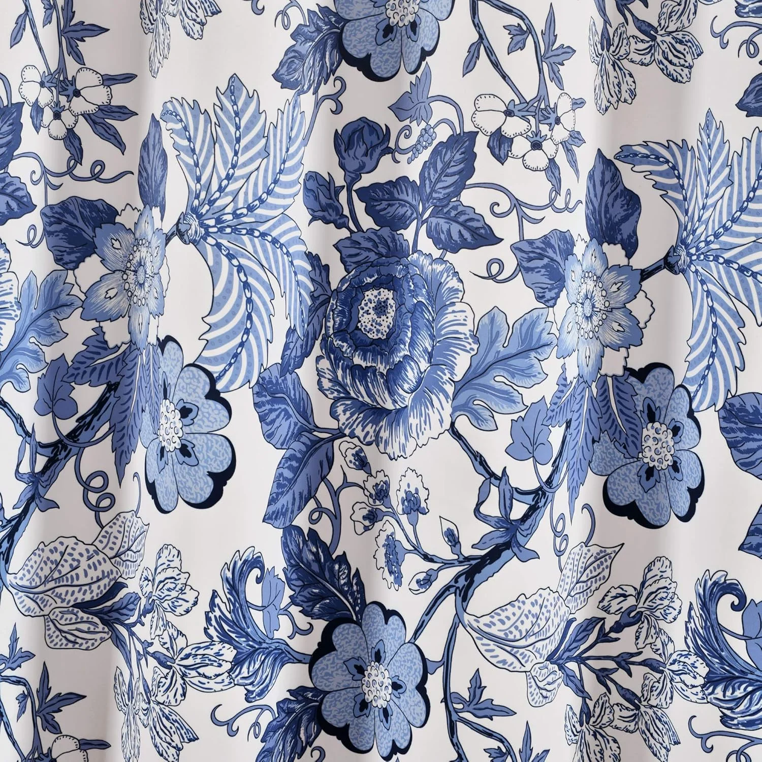 پرده های سیدنی سرمه ای سفید لاش دکور | ست پرده پنجره تاریک کننده اتاق طرح باغ گل برای اتاق نشیمن، ناهارخوری، اتاق خواب، طول بلند x عرض 52 اینچ، جفت پنل 84 اینچی پرده های سیدنی سرمه ای سفید لاش دکور | ست پرده پنجره تاریک کننده اتاق طرح باغ گل برای اتاق نشیمن، ناهارخوری، اتاق خواب، طول بلند x عرض 52 اینچ، جفت پنل 84 اینچی