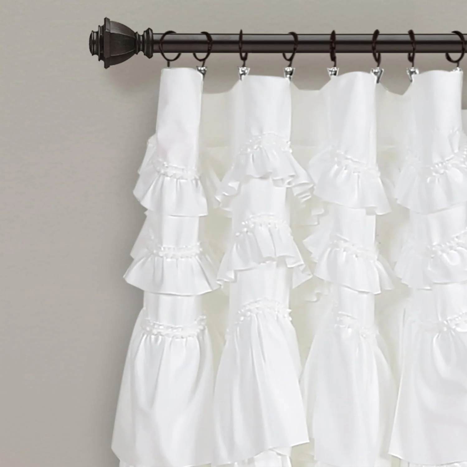 پنل پرده تکی کممی سفید لاش دکور، 84 در 52 اینچ پنل پرده تکی کممی سفید لاش دکور، 84 در 52 اینچ