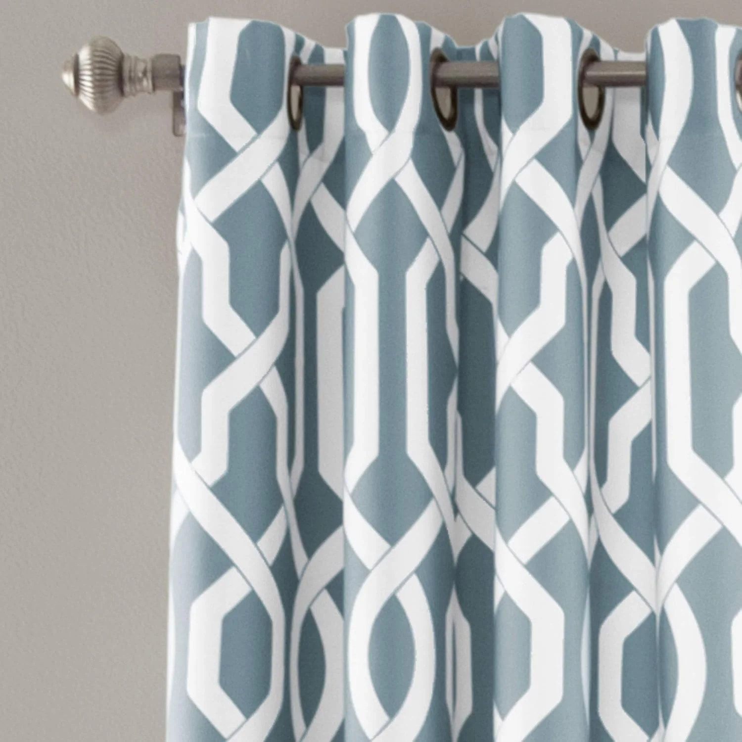 پرده های توری ادوارد لاش دکور، پنل پرده تاریک کننده اتاق برای نشیمن، ناهارخوری، اتاق خواب (جفت)، آبی، 52 اینچ عرض × 84 اینچ طول