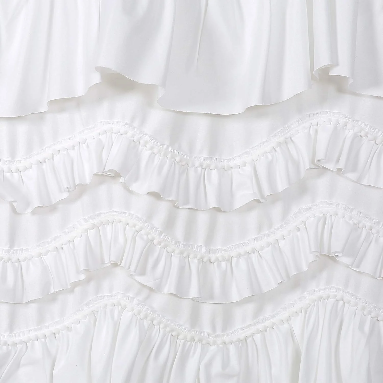 پنل پرده تکی کممی سفید لاش دکور، 84 در 52 اینچ پنل پرده تکی کممی سفید لاش دکور، 84 در 52 اینچ