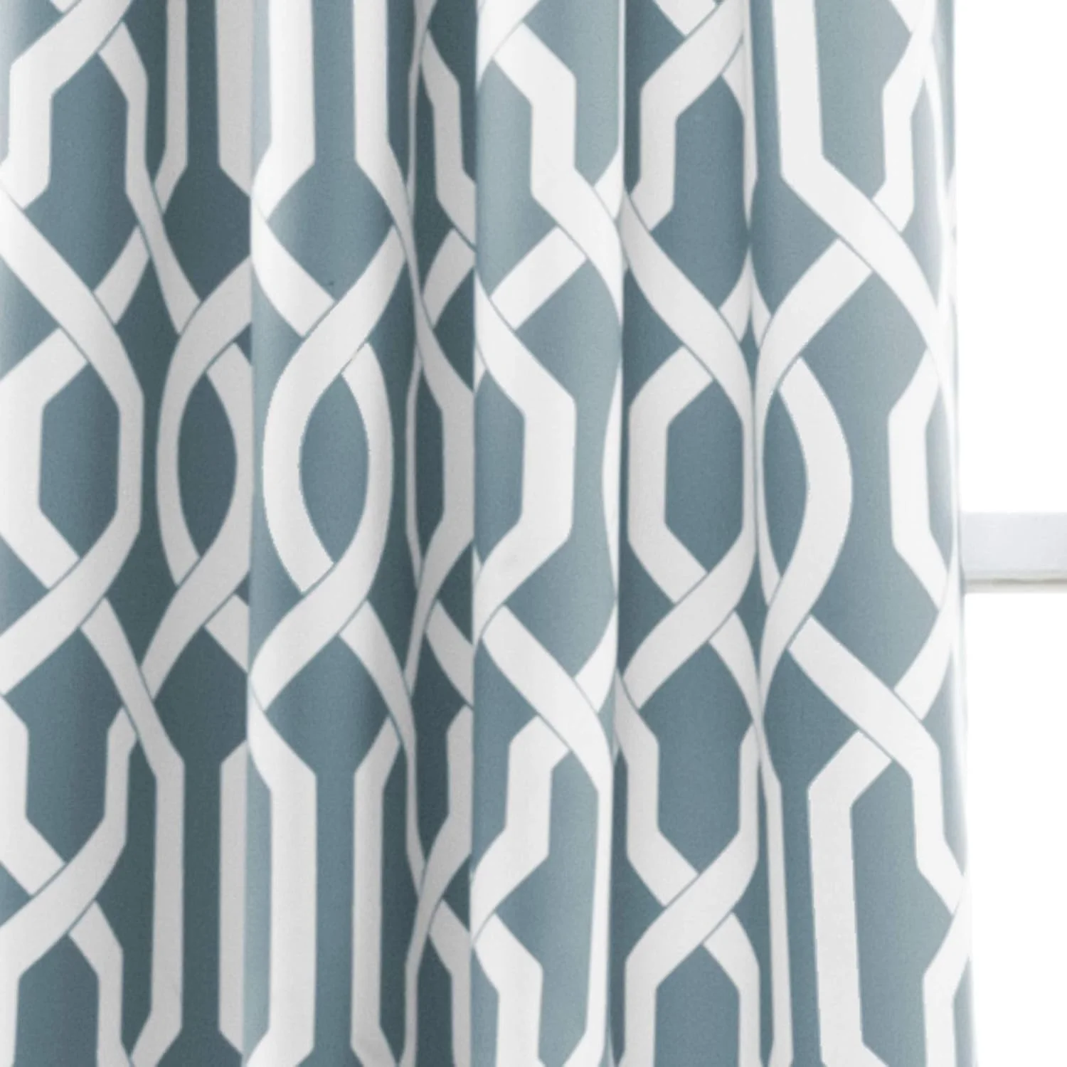 پرده های توری ادوارد لاش دکور، پنل پرده تاریک کننده اتاق برای نشیمن، ناهارخوری، اتاق خواب (جفت)، آبی، 52 اینچ عرض × 84 اینچ طول