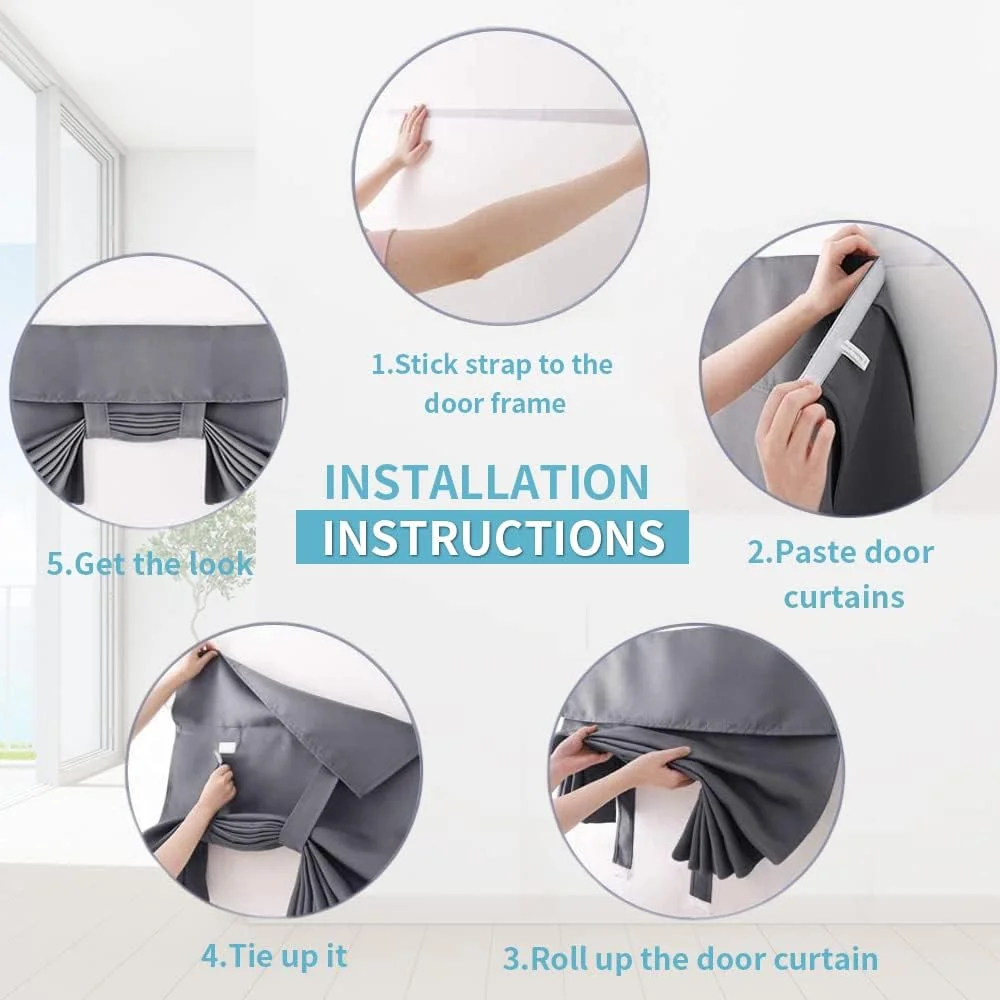 پرده درب بلک اوت Masroo - پرده های حرارتی عایق حریم خصوصی Tricia برای درب پاسیو، درب فرانسوی، درب ورودی، پرده جانبی، سایه جمع شو، 1 عدد (66 * 244 سانتی متر، خاکستری) پرده درب بلک اوت Masroo - پرده های حرارتی عایق حریم خصوصی Tricia برای درب پاسیو، درب فرانسوی، درب ورودی، پرده جانبی، سایه جمع شو، 1 عدد (66 * 244 سانتی متر، خاکستری)
