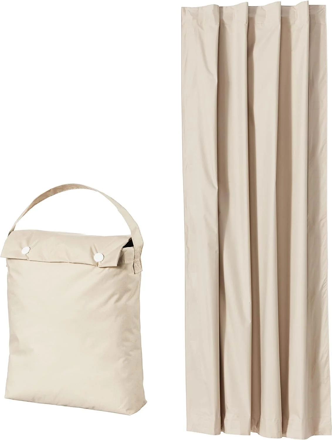 پرده بلک اوت NALACAL، پرده های بلک اوت قابل حمل پنجره با فنجان های مکش، پرده تاشو بدون نیاز به سوراخ کاری برای مسافرت و خانه (بژ، 130 x 200 سانتی متر)