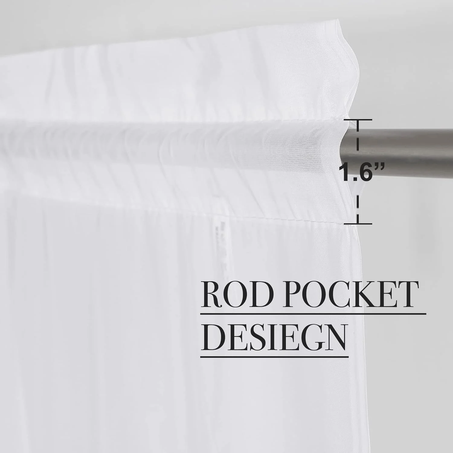 پرده های حریر سفید NICETOWN، عرض 152 و طول 241 سانتی متر، بسیار بلند، مناسب برای درب پاسیو، راهرو، پرده های اتاق مهمان، 1 جفت پرده های حریر سفید NICETOWN، عرض 152 و طول 241 سانتی متر، بسیار بلند، مناسب برای درب پاسیو، راهرو، پرده های اتاق مهمان، 1 جفت