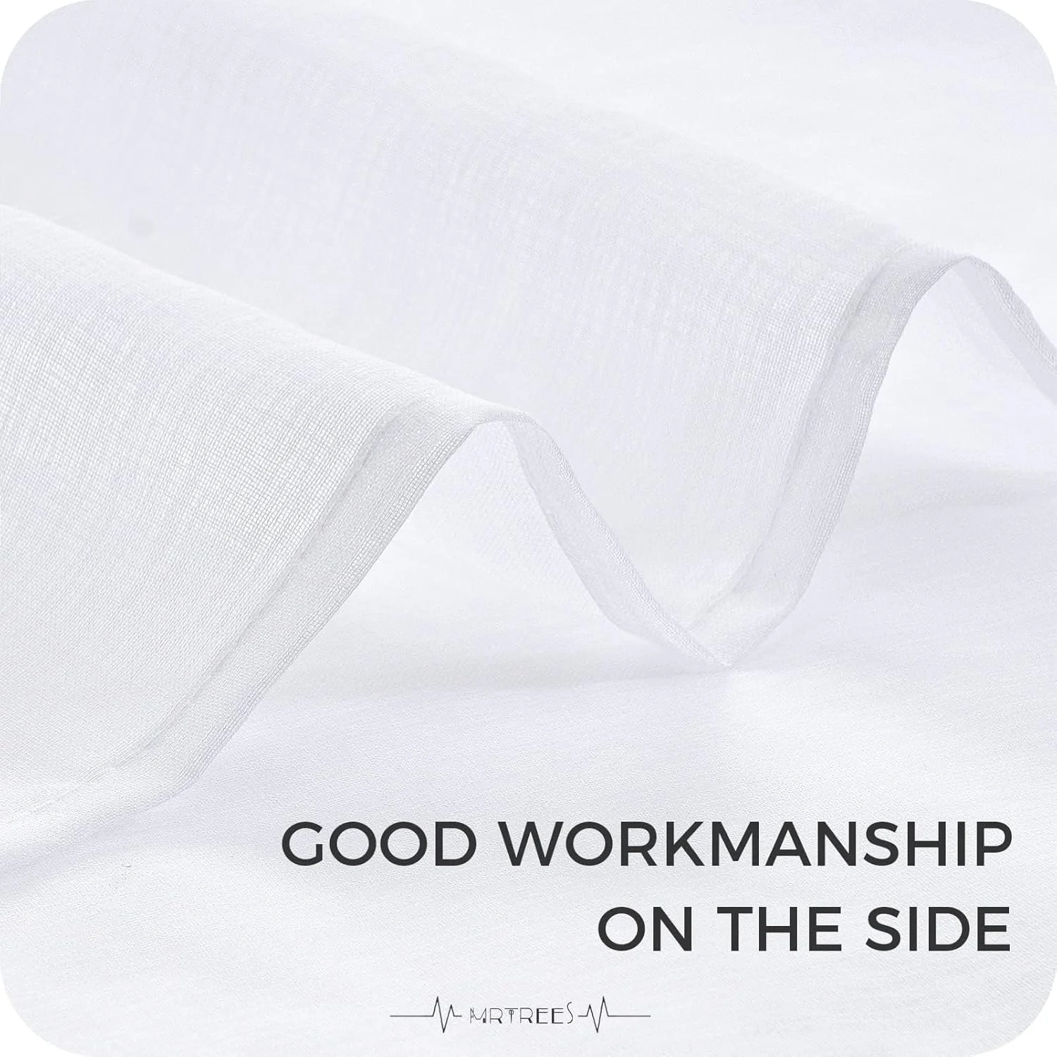 پرده های چین دار MRTREES، کوتاه، پرده، سفید، شفاف، 150 x 200 سانتی متر (ارتفاع x عرض)، پرده های بند دار، ست 1 عددی، پرده های طرح کتان برای اتاق نشیمن، اتاق خواب پرده های چین دار MRTREES، کوتاه، پرده، سفید، شفاف، 150 x 200 سانتی متر (ارتفاع x عرض)، پرده های بند دار، ست 1 عددی، پرده های طرح کتان برای اتاق نشیمن، اتاق خواب