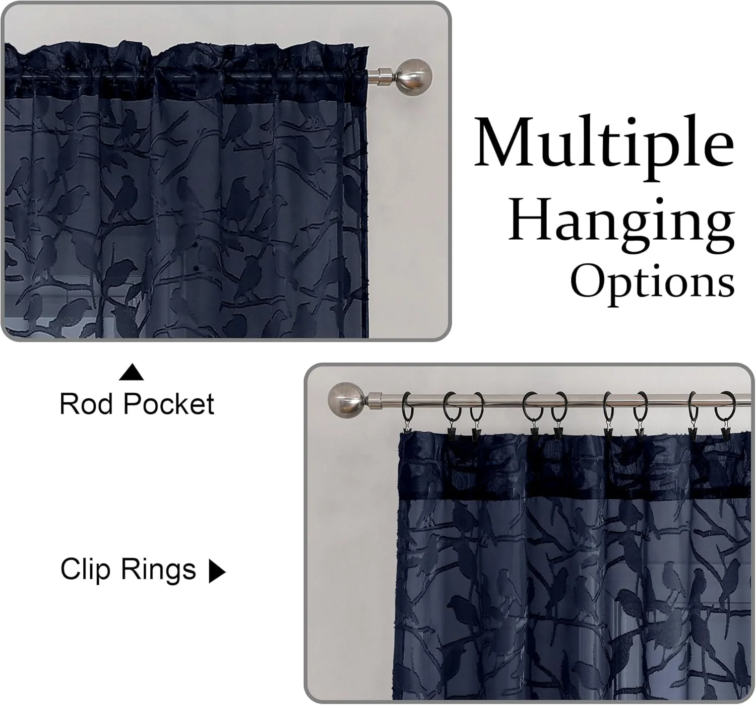 پرده های توری بافت دار OVZME Anji آبی سرمه ای، طول 213 سانتی متر، ست 2 پنل برای اتاق نشیمن، حریم خصوصی نیمه حریر و فیلتر نور، پرده توری ژاکارد ظریف برای اتاق خواب، جیب میله دوتایی، 38Wx84L پرده های توری بافت دار OVZME Anji آبی سرمه ای، طول 213 سانتی متر، ست 2 پنل برای اتاق نشیمن، حریم خصوصی نیمه حریر و فیلتر نور، پرده توری ژاکارد ظریف برای اتاق خواب، جیب میله دوتایی، 38Wx84L