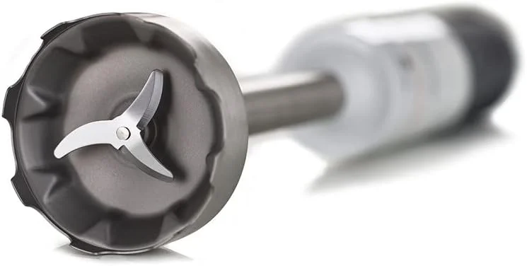 مخلوط کن دستی کنوود Triblade، میکسر با ضد پاشش، اتصال له کن و لیوان پلاستیکی بدون BPA، مدل HBM40.004WH، قابل شستشو در ماشین ظرفشویی، 1000 وات، سفید مخلوط کن دستی کنوود Triblade، میکسر با ضد پاشش، اتصال له کن و لیوان پلاستیکی بدون BPA، مدل HBM40.004WH، قابل شستشو در ماشین ظرفشویی، 1000 وات، سفید