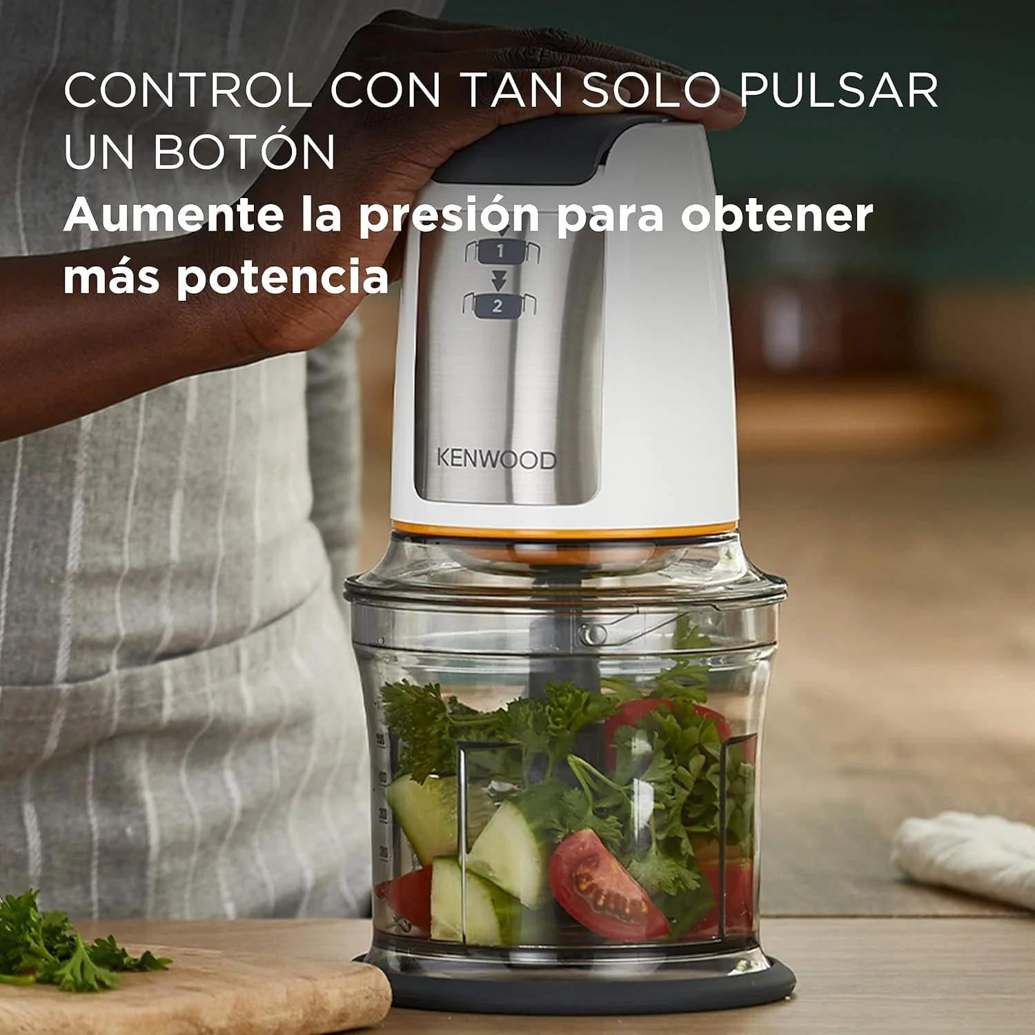 خردکن برقی کنوود مدل CHP61.100WH با ظرفیت 0.5 لیتر و توان 500 وات، رنگ سفید