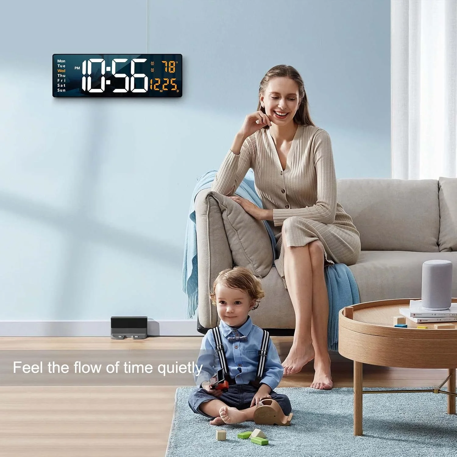 ساعت دیواری دیجیتال پلاستیکی Abovsare با صفحه نمایش بزرگ، ساعت دیواری بزرگ 16.2 اینچی، ساعت دیجیتال LED با کنترل از راه دور / دیمر روشنایی خودکار، ساعت بزرگ با تاریخ، هفته و دما (نارنجی) ساعت دیواری دیجیتال پلاستیکی Abovsare با صفحه نمایش بزرگ، ساعت دیواری بزرگ 16.2 اینچی، ساعت دیجیتال LED با کنترل از راه دور / دیمر روشنایی خودکار، ساعت بزرگ با تاریخ، هفته و دما (نارنجی)