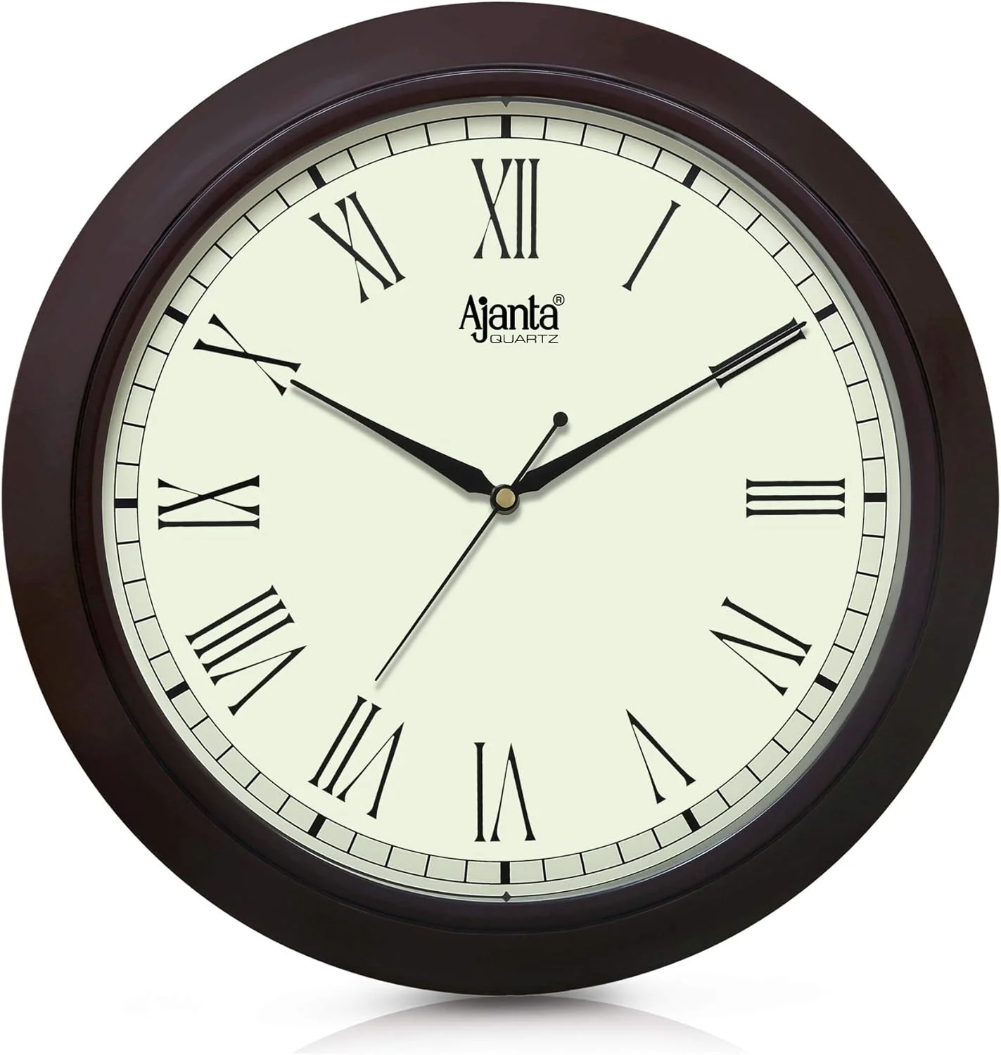 ساعت دیواری آنالوگ گرد آجانتا (31 سانتی متر X 31 سانتی متر X 3.5 سانتی متر، قهوه ای)، طرح آبستره ساعت دیواری آنالوگ گرد آجانتا (31 سانتی متر X 31 سانتی متر X 3.5 سانتی متر، قهوه ای)، طرح آبستره