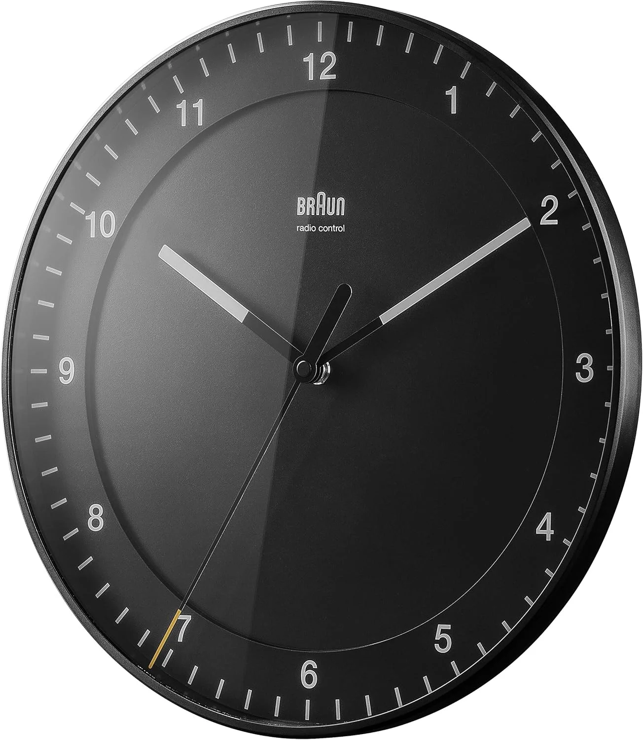 ساعت دیواری آنالوگ بزرگ رادیو کنترل کلاسیک براون برای منطقه زمانی اروپای مرکزی (DCF/GMT+1) با حرکت جاروبی بی صدا، خوانا، قطر 30 سانتی متر، مشکی، مدل BC17B-DCF. ساعت دیواری آنالوگ بزرگ رادیو کنترل کلاسیک براون برای منطقه زمانی اروپای مرکزی (DCF/GMT+1) با حرکت جاروبی بی صدا، خوانا، قطر 30 سانتی متر، مشکی، مدل BC17B-DCF.