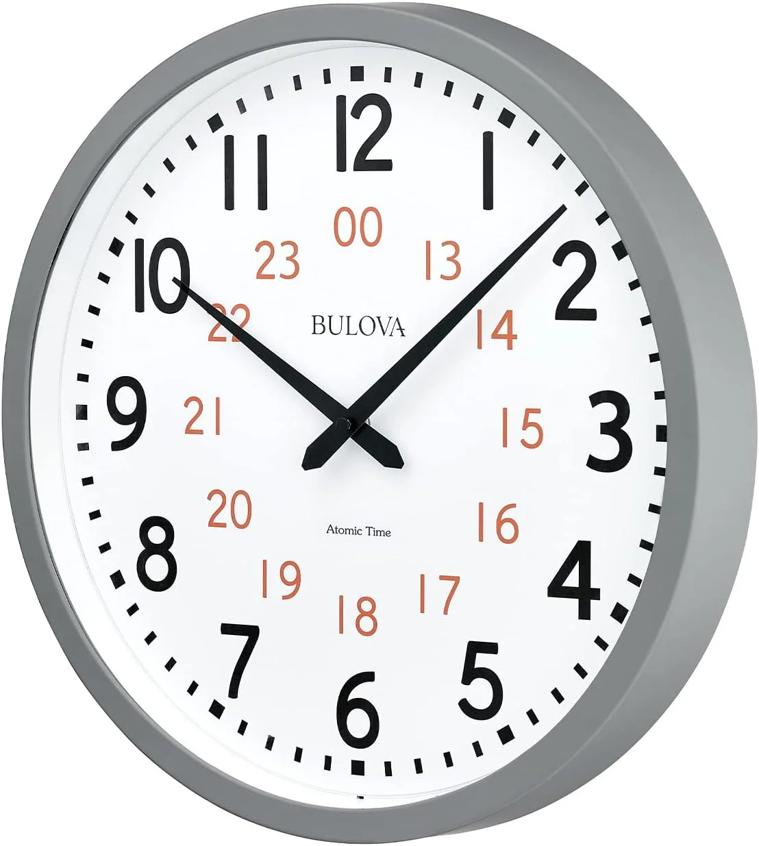 ساعت دیواری آنالوگ اتمی Bulova مدل C5003، زمان اتمی 1، تنظیم خودکار، باتری کوارتز ساعت دیواری آنالوگ اتمی Bulova مدل C5003، زمان اتمی 1، تنظیم خودکار، باتری کوارتز