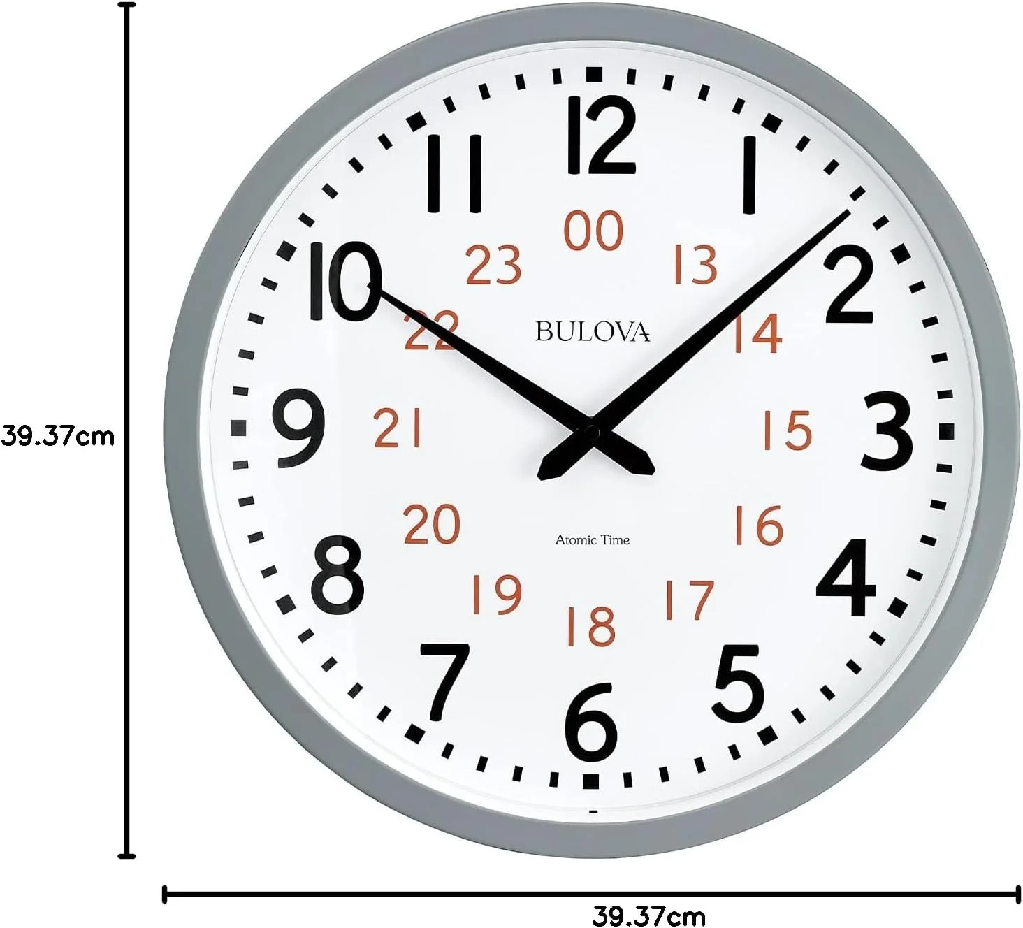 ساعت دیواری آنالوگ اتمی Bulova مدل C5003، زمان اتمی 1، تنظیم خودکار، باتری کوارتز ساعت دیواری آنالوگ اتمی Bulova مدل C5003، زمان اتمی 1، تنظیم خودکار، باتری کوارتز