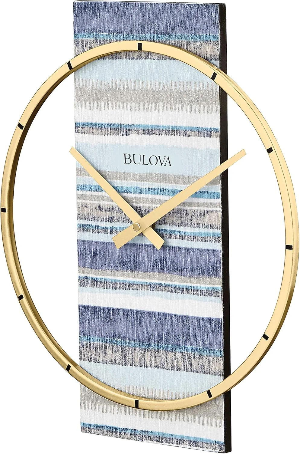 ساعت دیواری نانتاکت بولوا، روکش طلایی و آبی ساعت دیواری نانتاکت بولوا، روکش طلایی و آبی