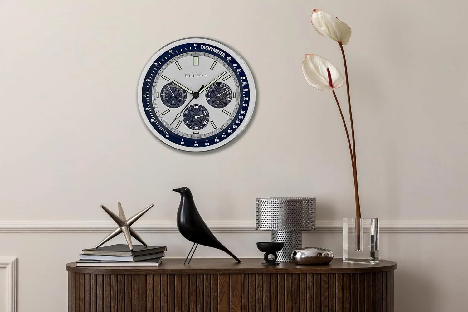 ساعت دیواری مدرن تکنیکال بولووا لونار پایلوت ساعت دیواری مدرن تکنیکال بولووا لونار پایلوت