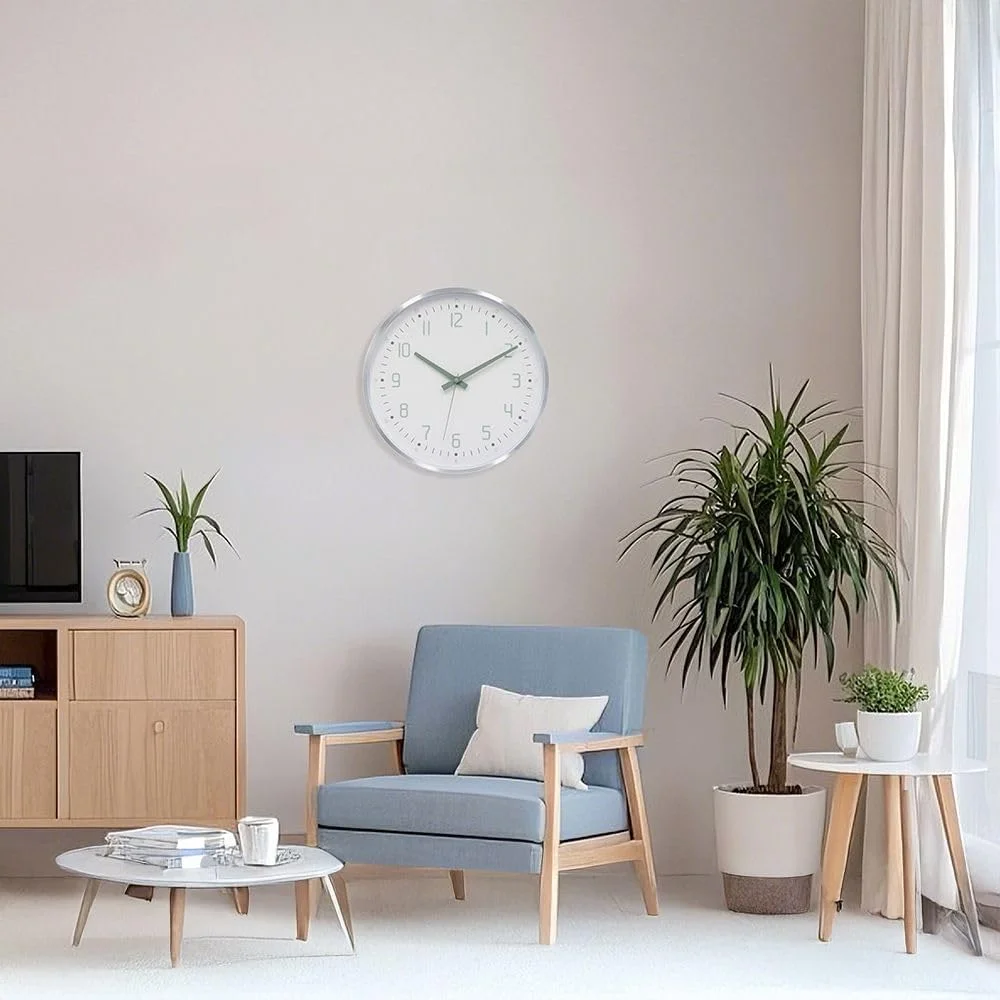 ساعت دیواری کمبریج آلوم بایتس، سفید نعنایی با صفحه سه بعدی - ساعت کوارتز مدرن و بی صدا، طراحی مینیمالیستی شیک برای دکوراسیون دیوار اتاق نشیمن، آشپزخانه، دفتر و منزل، ابعاد L30.5 x W4.2 X H30.5 سانتی متر ساعت دیواری کمبریج آلوم بایتس، سفید نعنایی با صفحه سه بعدی - ساعت کوارتز مدرن و بی صدا، طراحی مینیمالیستی شیک برای دکوراسیون دیوار اتاق نشیمن، آشپزخانه، دفتر و منزل، ابعاد L30.5 x W4.2 X H30.5 سانتی متر