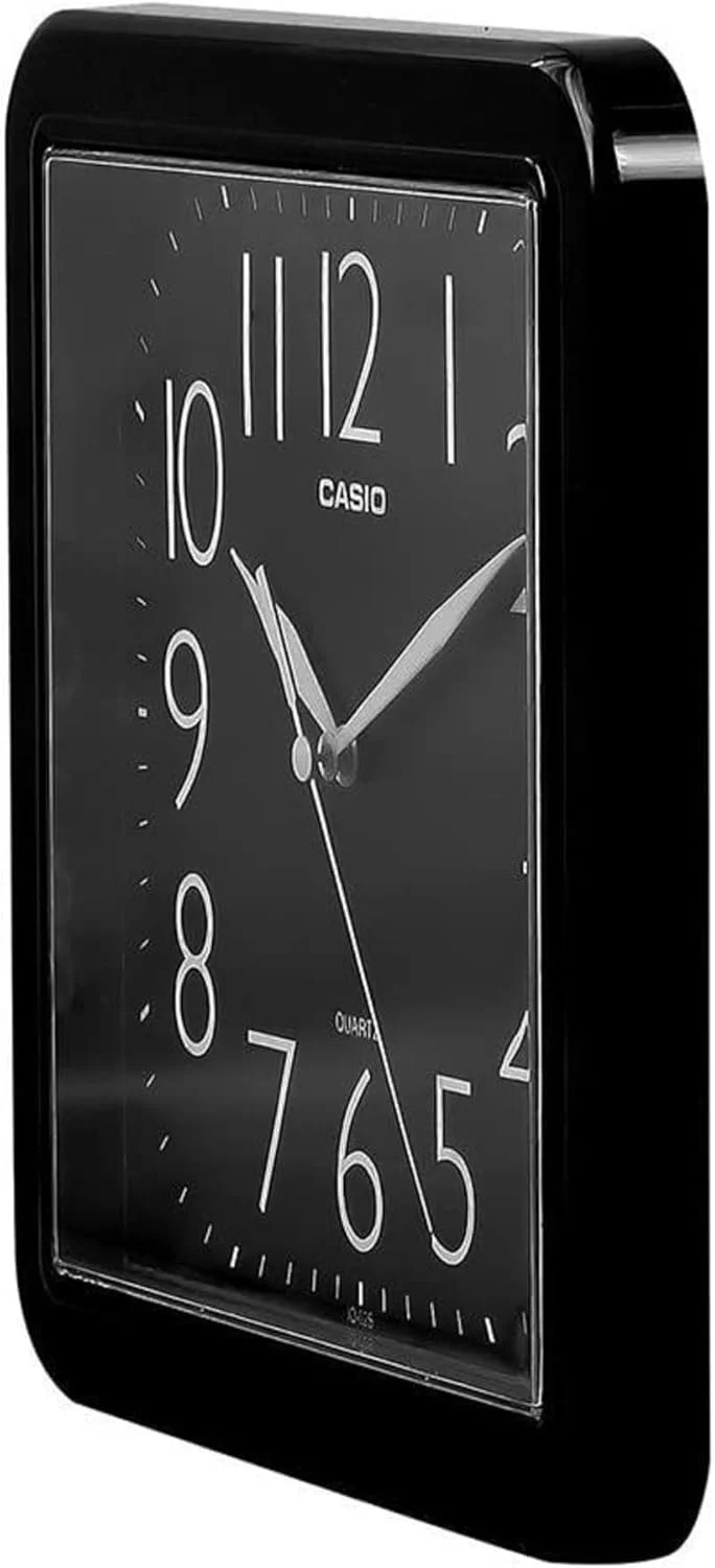 ساعت دیواری کاسیو دکوراسیون منزل آنالوگ مربع شکل صفحه مشکی جنس بدنه رزین IQ-06-1DF ساعت دیواری کاسیو دکوراسیون منزل آنالوگ مربع شکل صفحه مشکی جنس بدنه رزین IQ-06-1DF