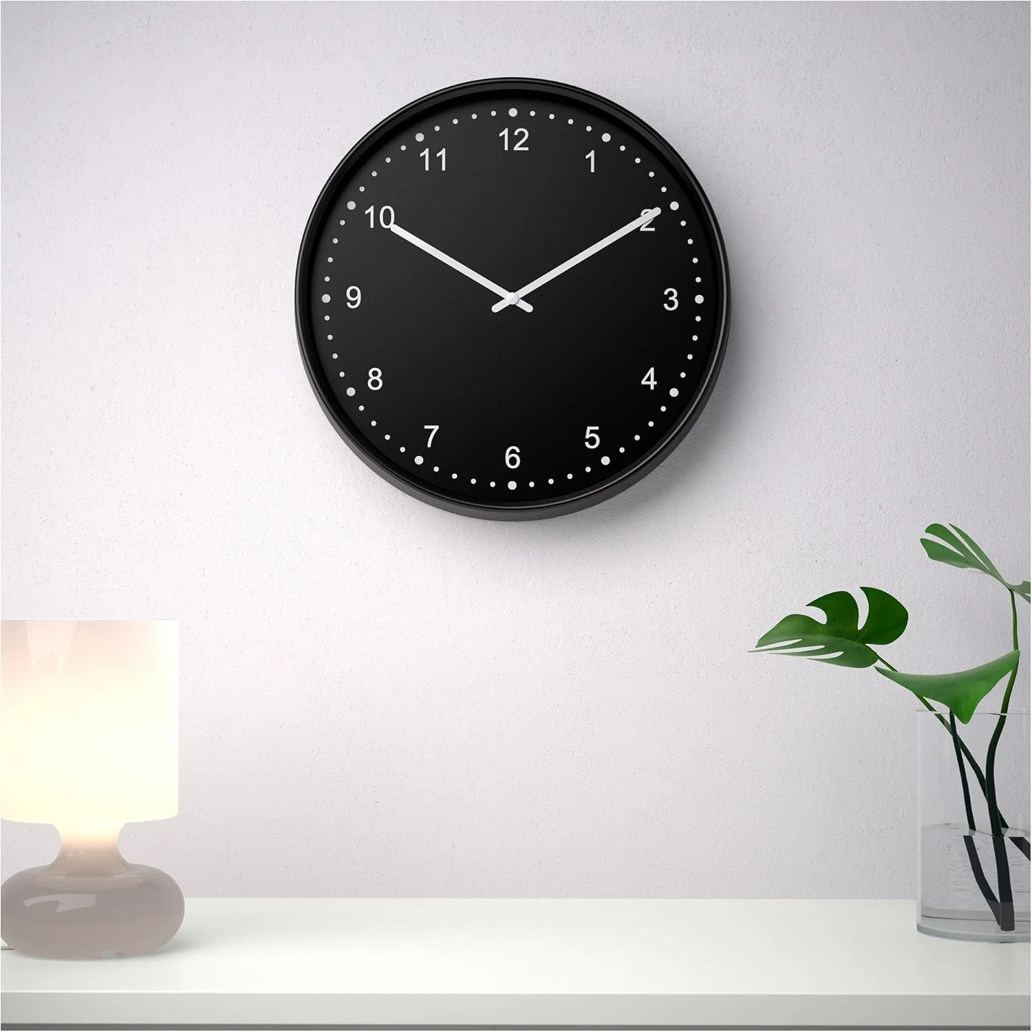 ساعت دیواری ایکیا، مشکی ساعت دیواری ایکیا، مشکی