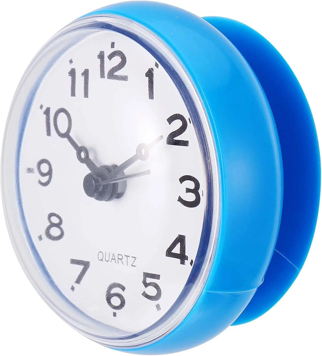 ساعت ضد آب حمام KASTWAVE - ساعت دیواری حمام با مکنده، بدون صدای تیک تاک برای دستشویی/توالت/حمام/اتاق خواب ساعت ضد آب حمام KASTWAVE - ساعت دیواری حمام با مکنده، بدون صدای تیک تاک برای دستشویی/توالت/حمام/اتاق خواب