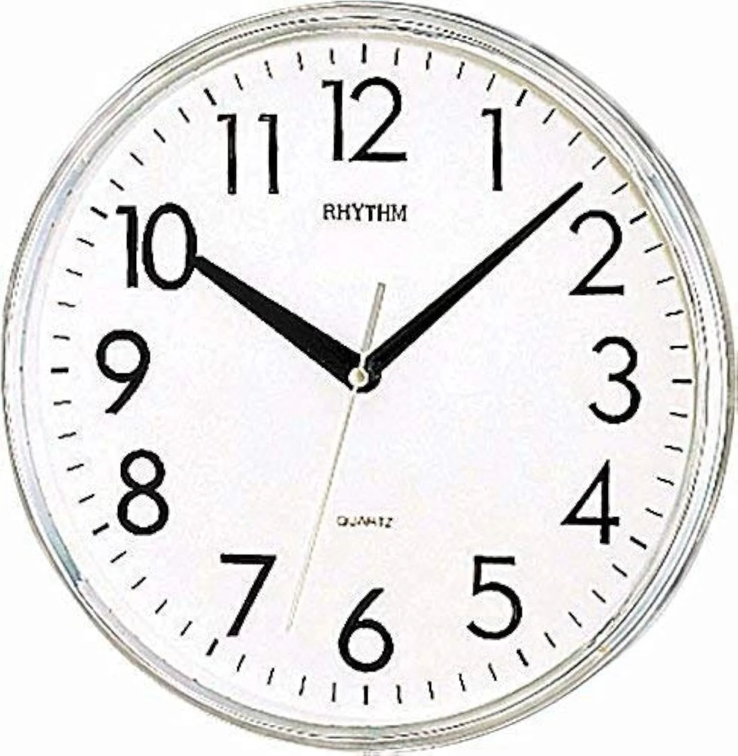 ساعت دیواری ریتم (ژاپن) پلاستیکی سه بعدی گرد، 26x26x5.0 سانتی متر