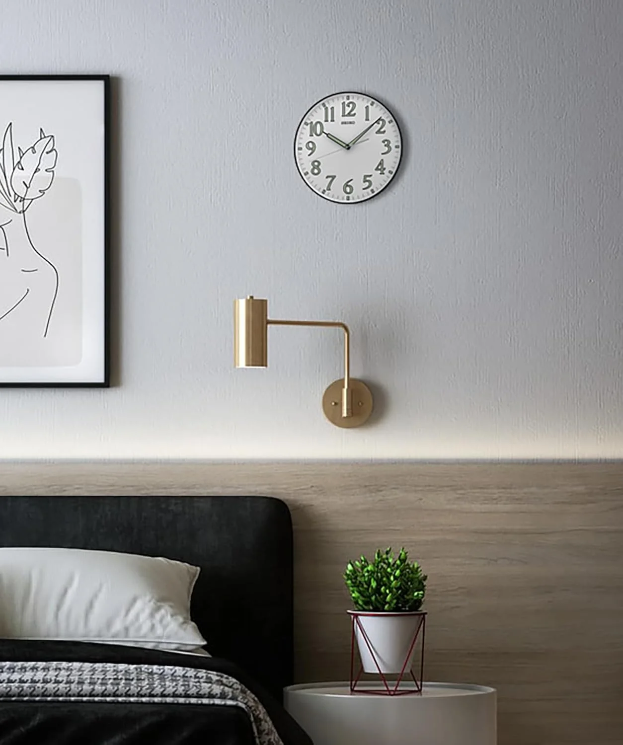 ساعت دیواری سیکو با قاب مشکی و اعداد شبتاب 30 سانتیمتری ساعت دیواری سیکو با قاب مشکی و اعداد شبتاب 30 سانتیمتری