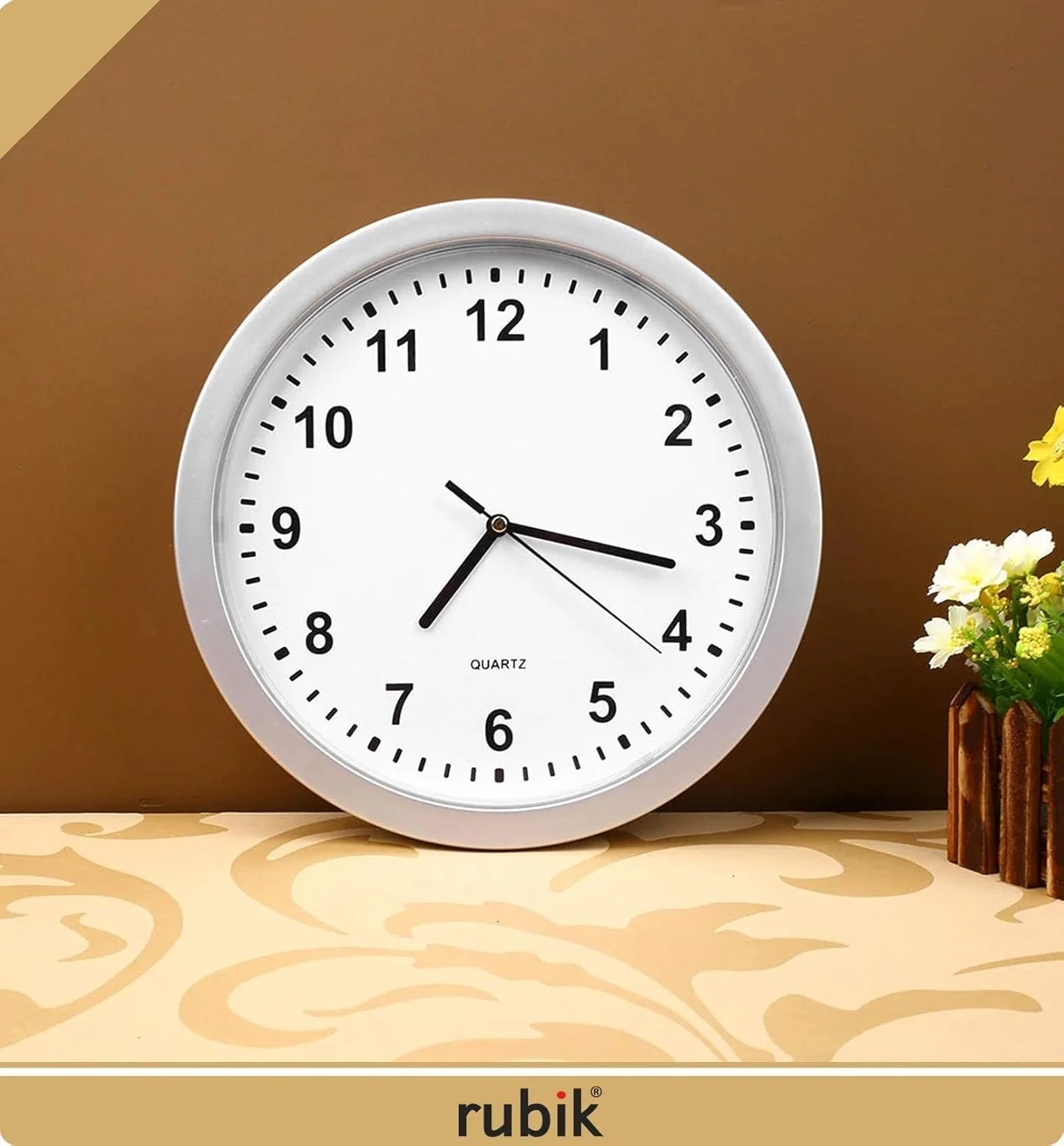 ساعت دیواری روبیک با محفظه امن مخفی، ساعت گرد 10 اینچی با اعداد بزرگ مشکی برای خانه، تزئینات آشپزخانه ساعت دیواری روبیک با محفظه امن مخفی، ساعت گرد 10 اینچی با اعداد بزرگ مشکی برای خانه، تزئینات آشپزخانه