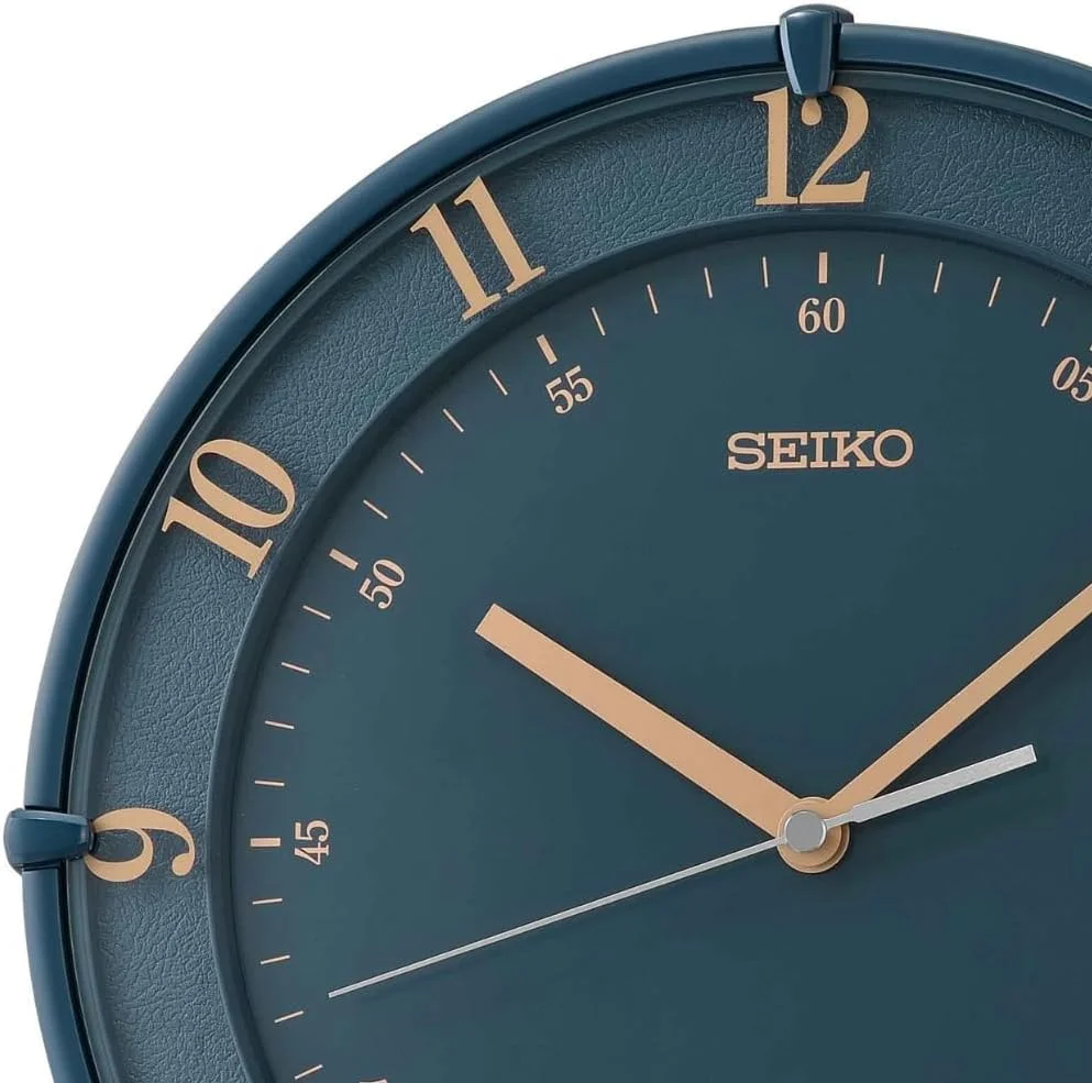 ساعت دیواری سیکو مدل Elegant Round آبی پلاستیکی آنالوگ با اعداد انگلیسی، مناسب دکوراسیون منزل/محل کار با حرکت روان (سایز: 30.7 x 4.6 x 30.7 سانتی متر | وزن: 1000 گرم) QXA805LT ساعت دیواری سیکو مدل Elegant Round آبی پلاستیکی آنالوگ با اعداد انگلیسی، مناسب دکوراسیون منزل/محل کار با حرکت روان (سایز: 30.7 x 4.6 x 30.7 سانتی متر | وزن: 1000 گرم) QXA805LT