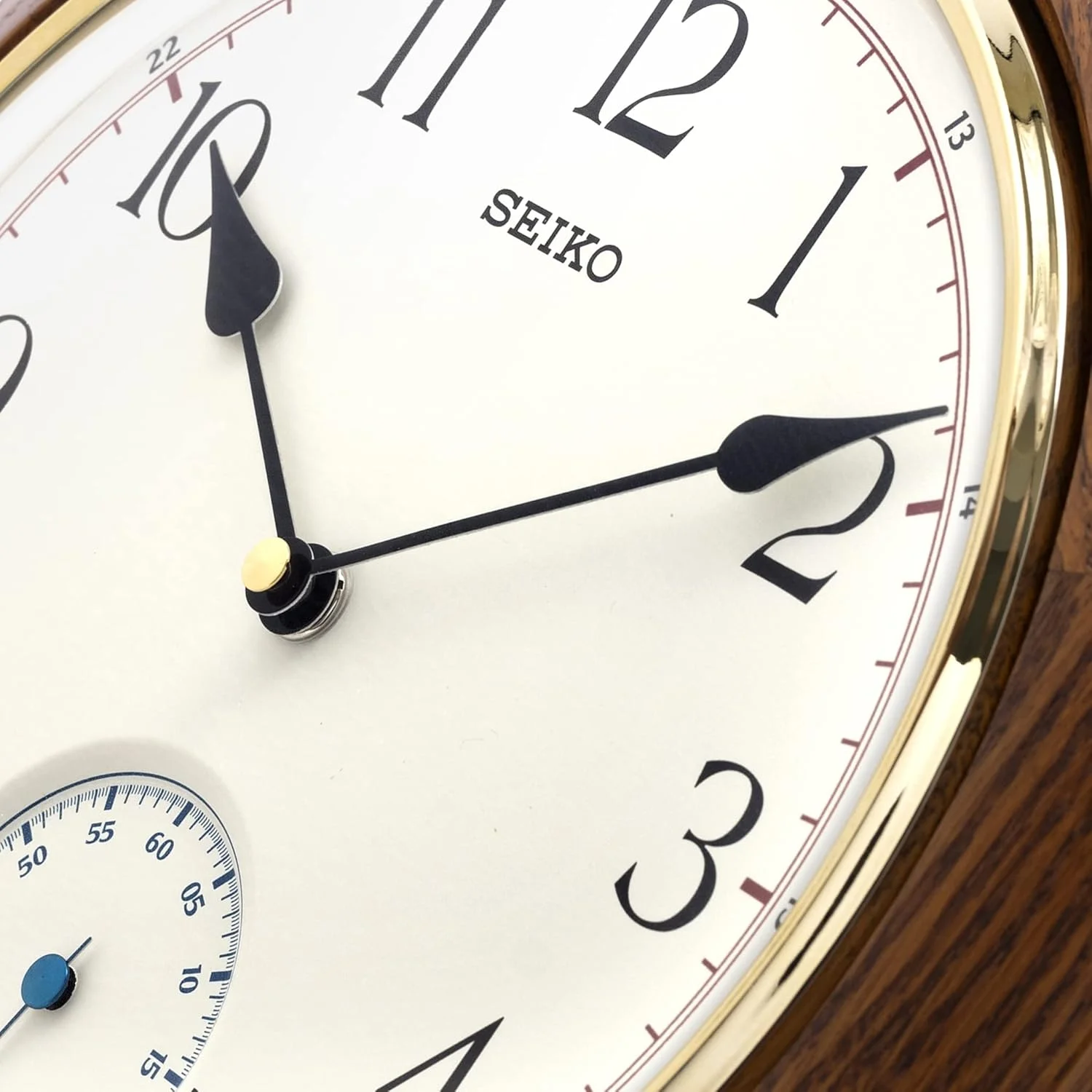 ساعت دیواری چوبی قهوه ای آنالوگ گرد شیک SEIKO با ثانیه شمار دوتایی (اندازه: 30 x 4.7 x 30 سانتی متر | وزن: 1250 گرم) QXA432BN ساعت دیواری چوبی قهوه ای آنالوگ گرد شیک SEIKO با ثانیه شمار دوتایی (اندازه: 30 x 4.7 x 30 سانتی متر | وزن: 1250 گرم) QXA432BN
