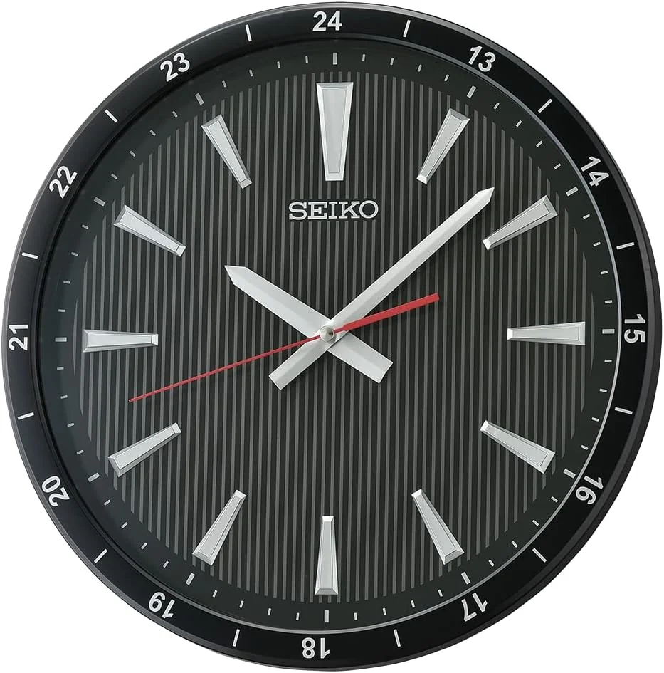 ساعت دیواری سیکو مدل Kao، 35 سانتی متری، مشکی ساعت دیواری سیکو مدل Kao، 35 سانتی متری، مشکی