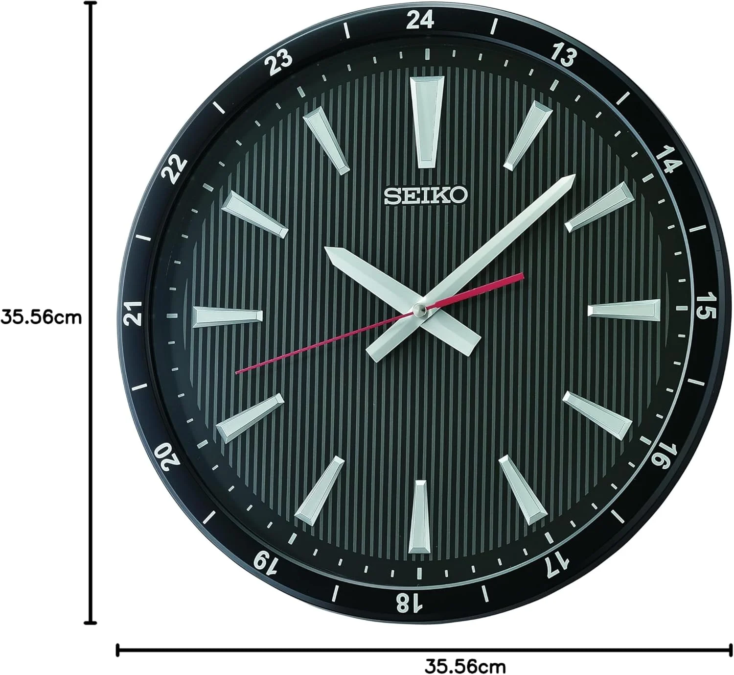 ساعت دیواری سیکو مدل Kao، 35 سانتی متری، مشکی ساعت دیواری سیکو مدل Kao، 35 سانتی متری، مشکی