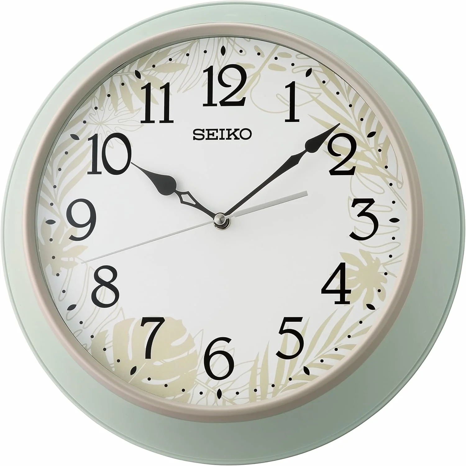 ساعت دیواری بدون تیک تاک Seiko Paradise، 13 اینچ، سبز ساعت دیواری بدون تیک تاک Seiko Paradise، 13 اینچ، سبز
