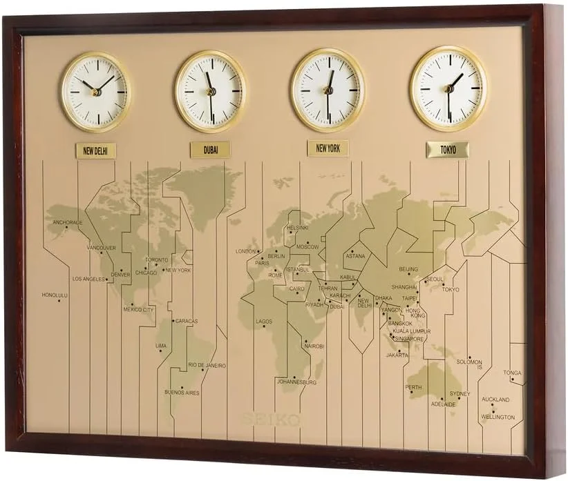 ساعت دیواری سیکو چوبی قهوه ای مدل QXA722B ساعت دیواری سیکو چوبی قهوه ای مدل QXA722B